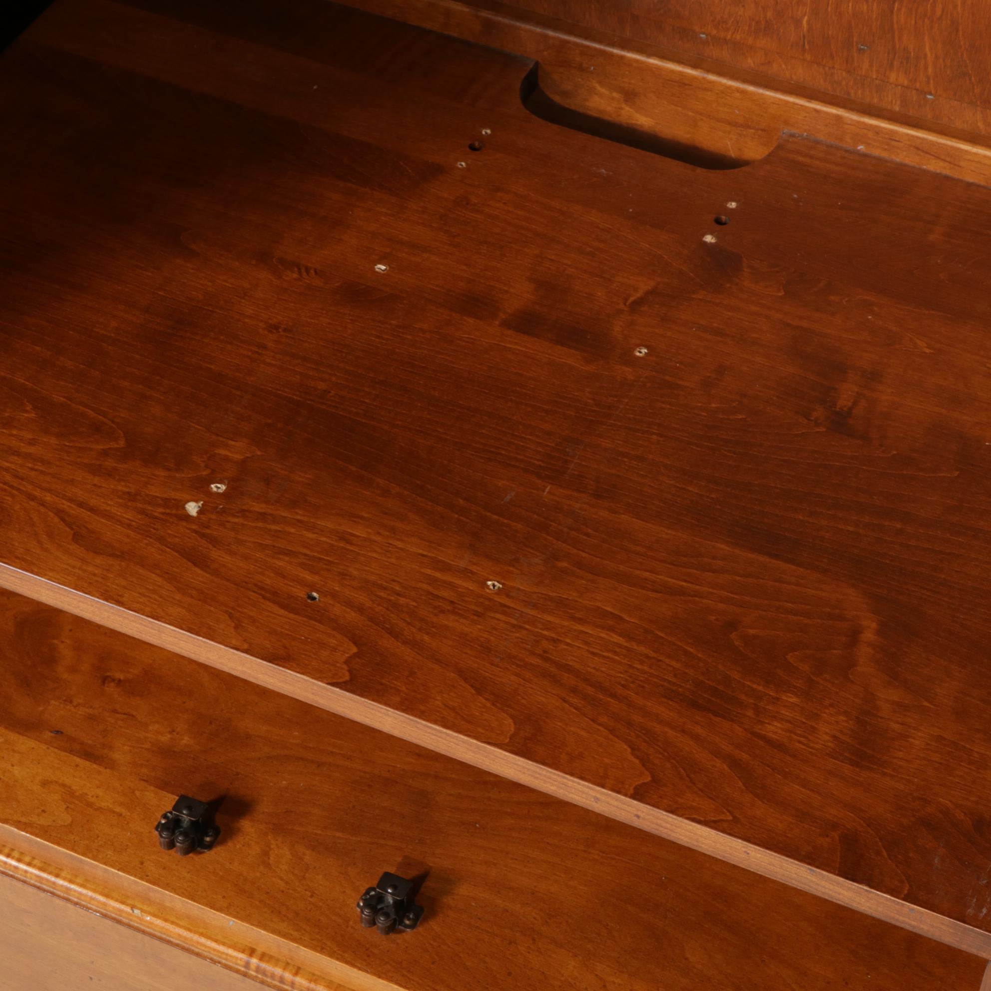 Ethan Allen Country Crossings Hardwood Entertainment Center Cabinet