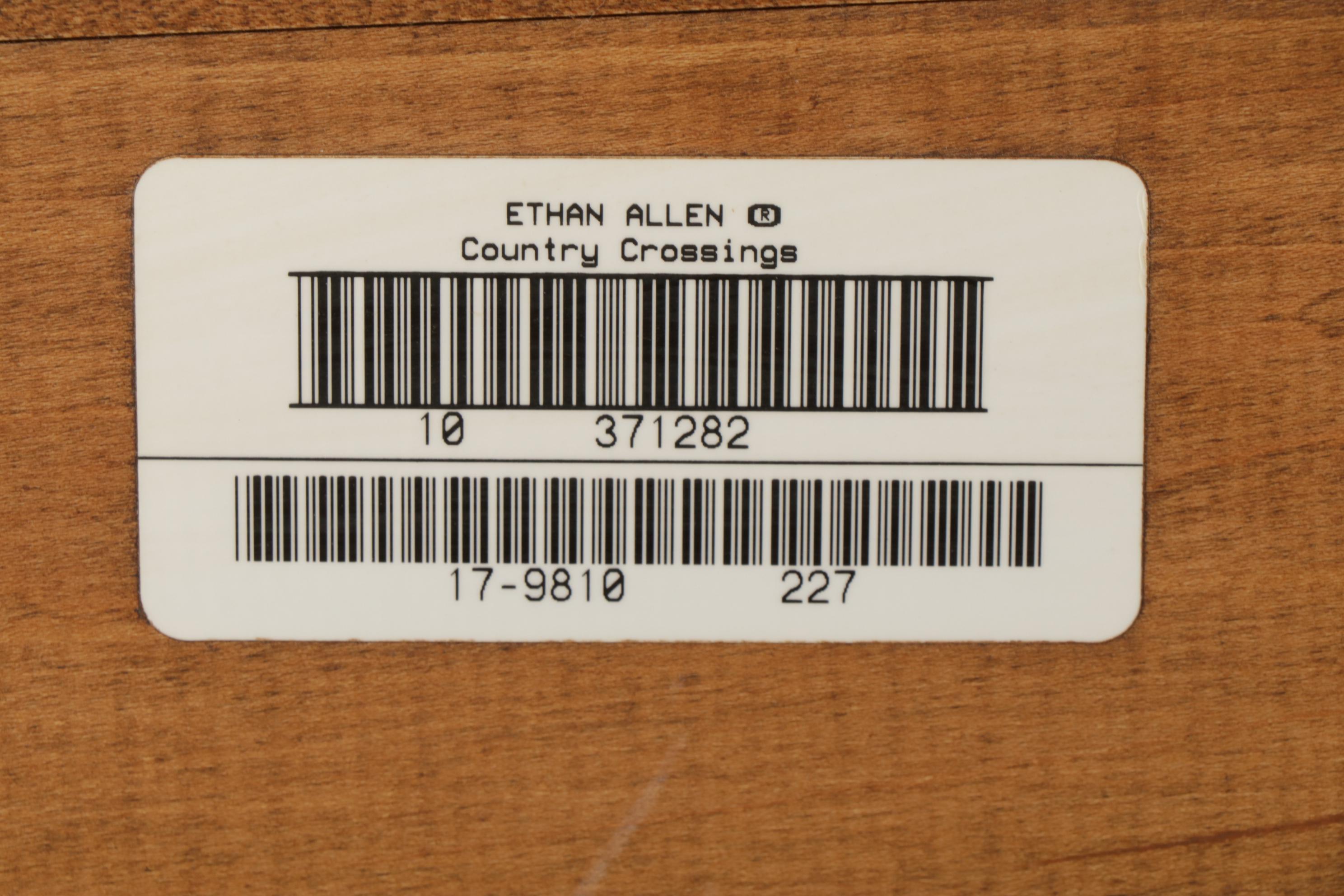 Ethan Allen Country Crossings Hardwood Entertainment Center Cabinet