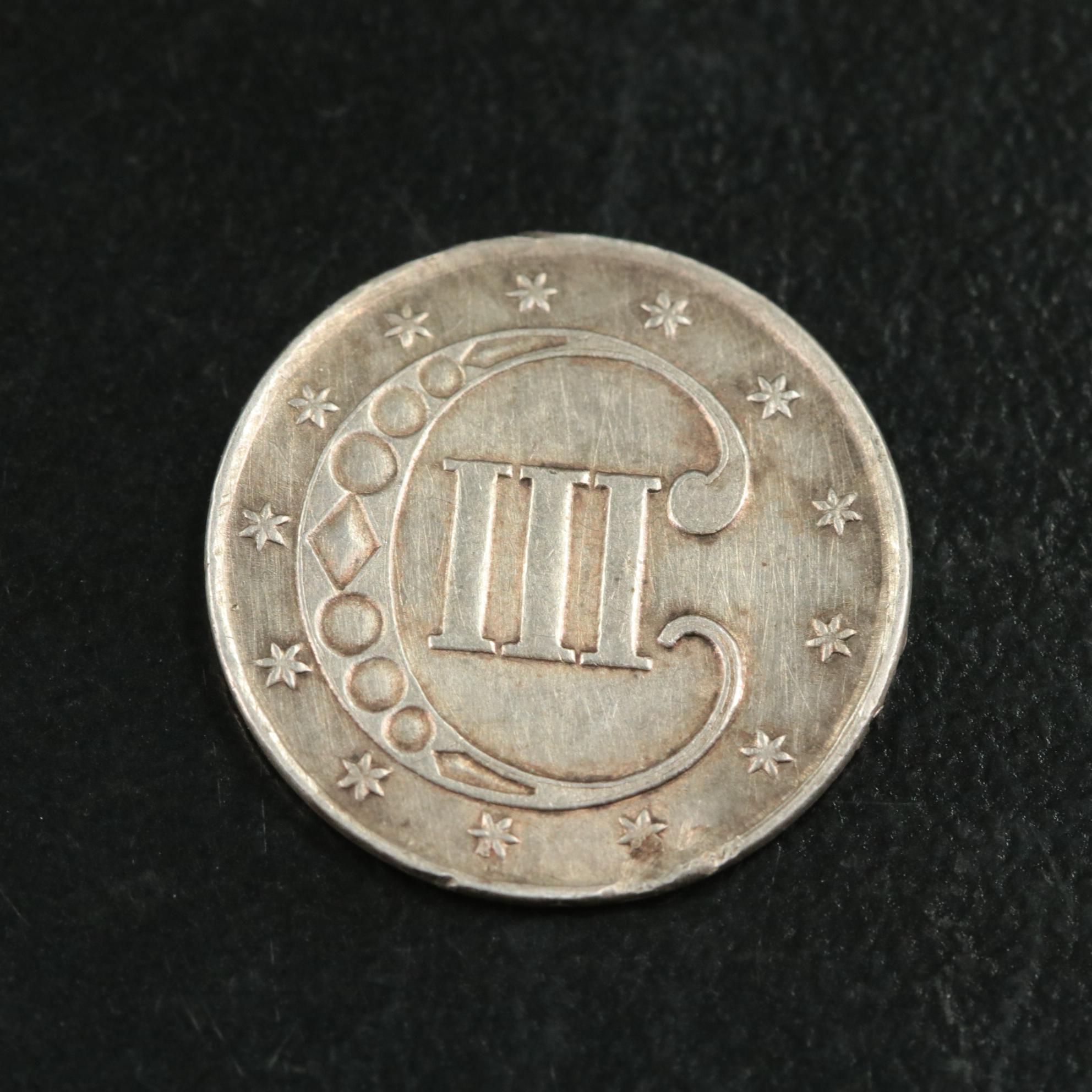 1851 Silver 3-Cent "Trime" Coin