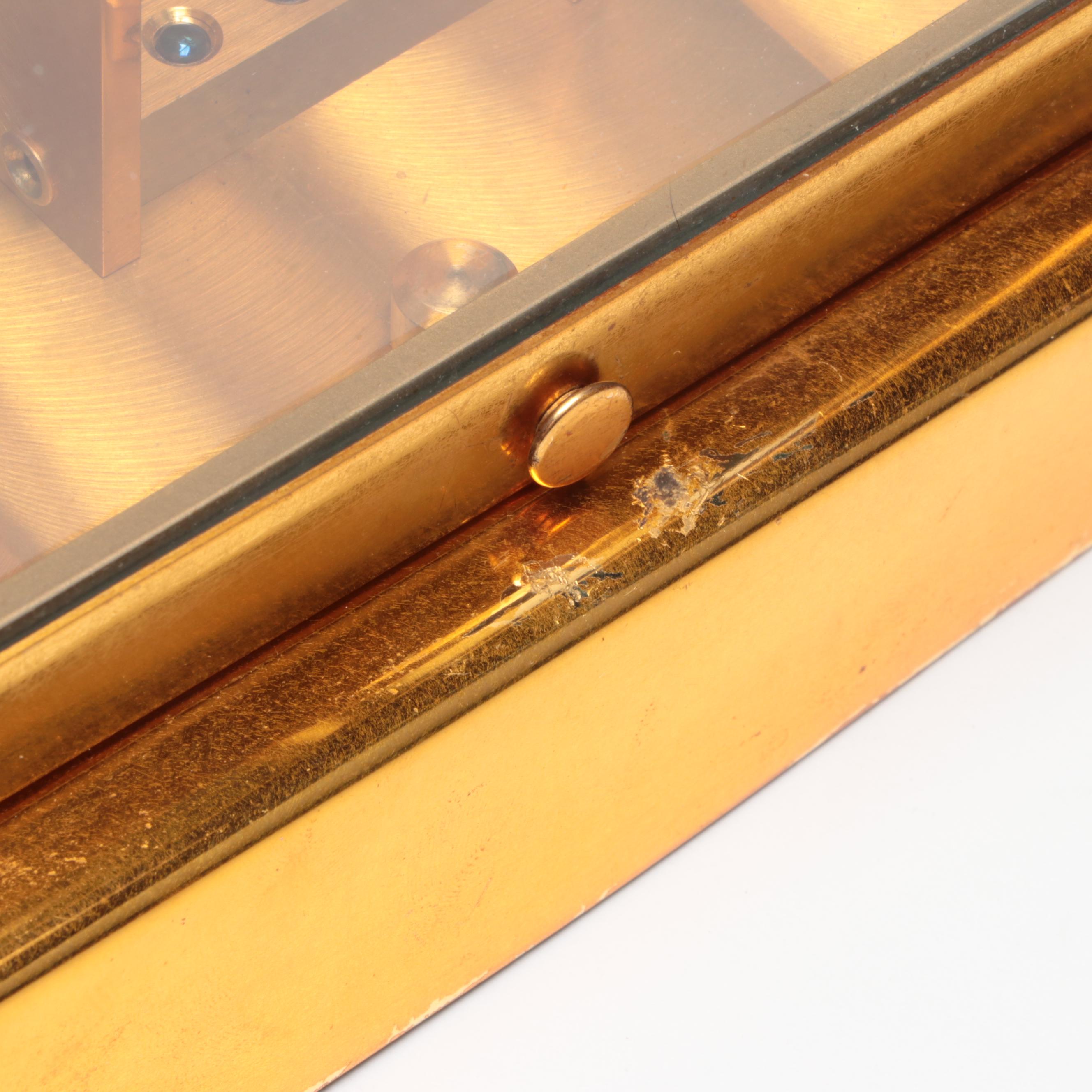 Jaeger-LeCoultre Atmos Swiss Brass and Glass Perpetual Motion Mantel Clock