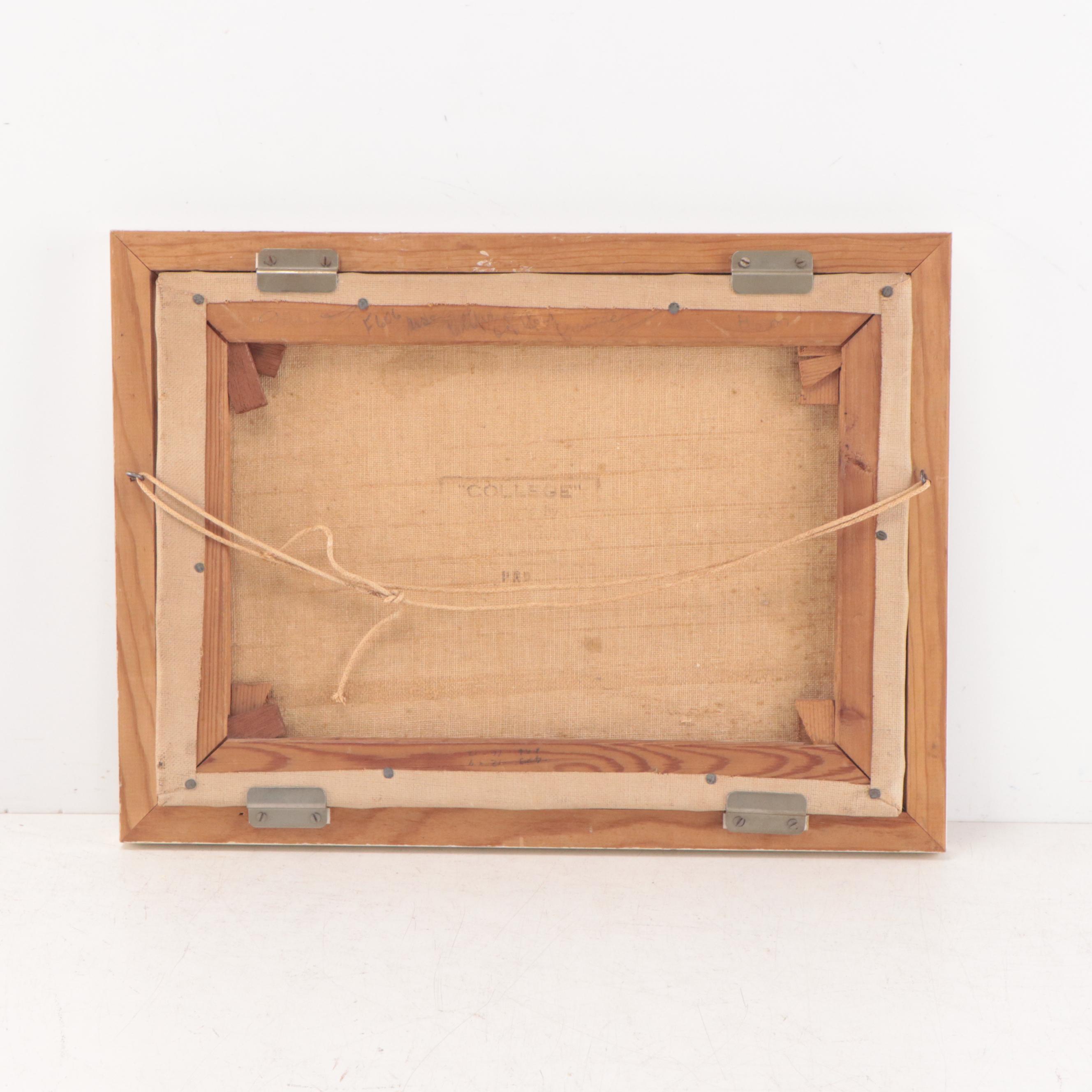 Oil Painting of Birds on Beach