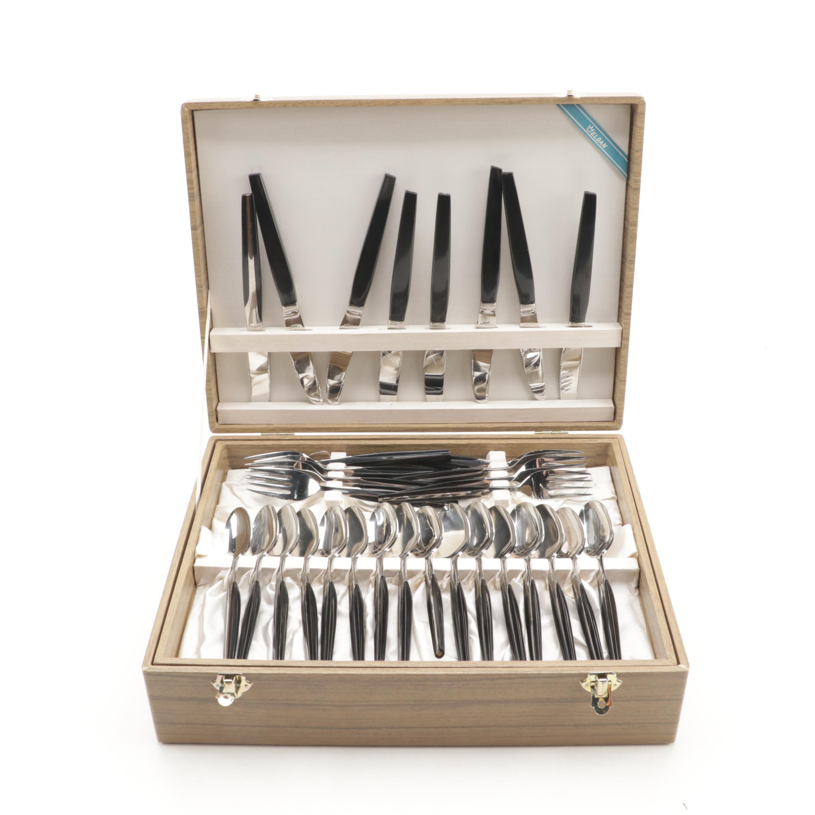 Eldan Stainless Steel Flatware, Mid to Late 20th Century