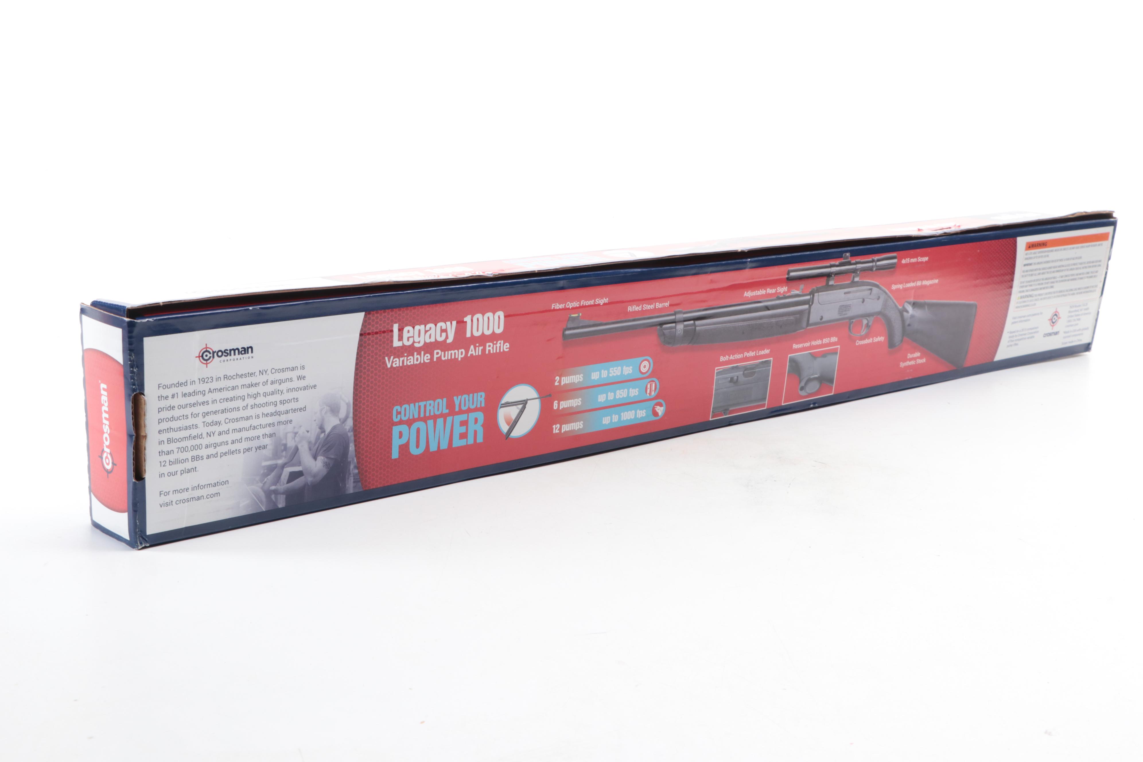 Crosman Variable Pump Air Rifle with Smith & Wesson Metal Knife