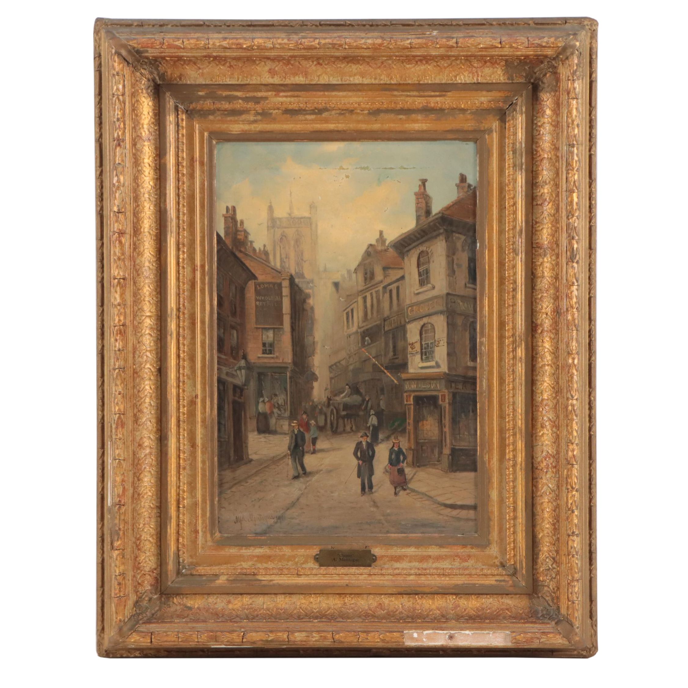 Alfred Montague Oil Painting "Chester," 1901