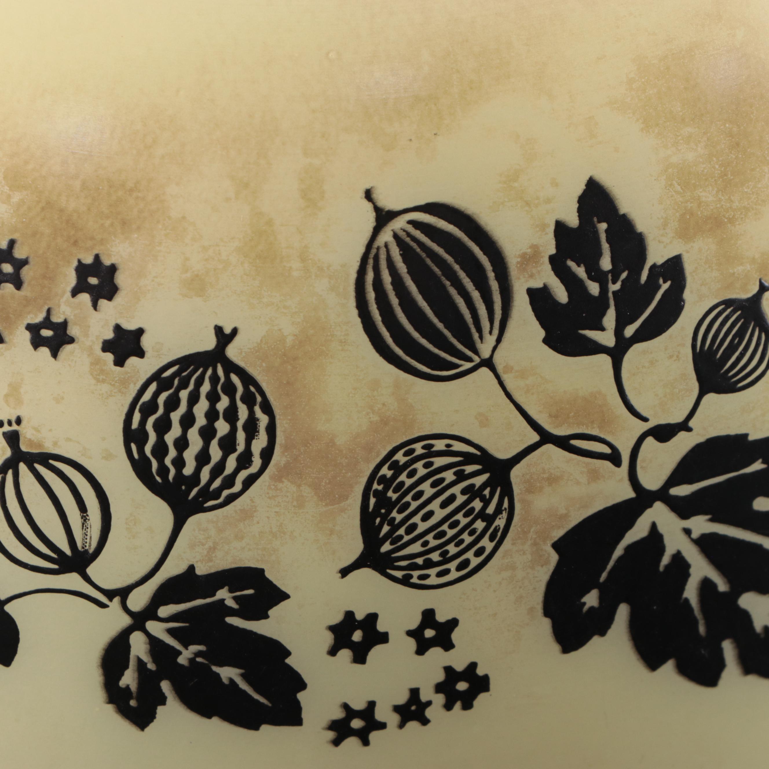 Pyrex "Gooseberry" Glass Cinderella Mixing Bowls, 1957–1962