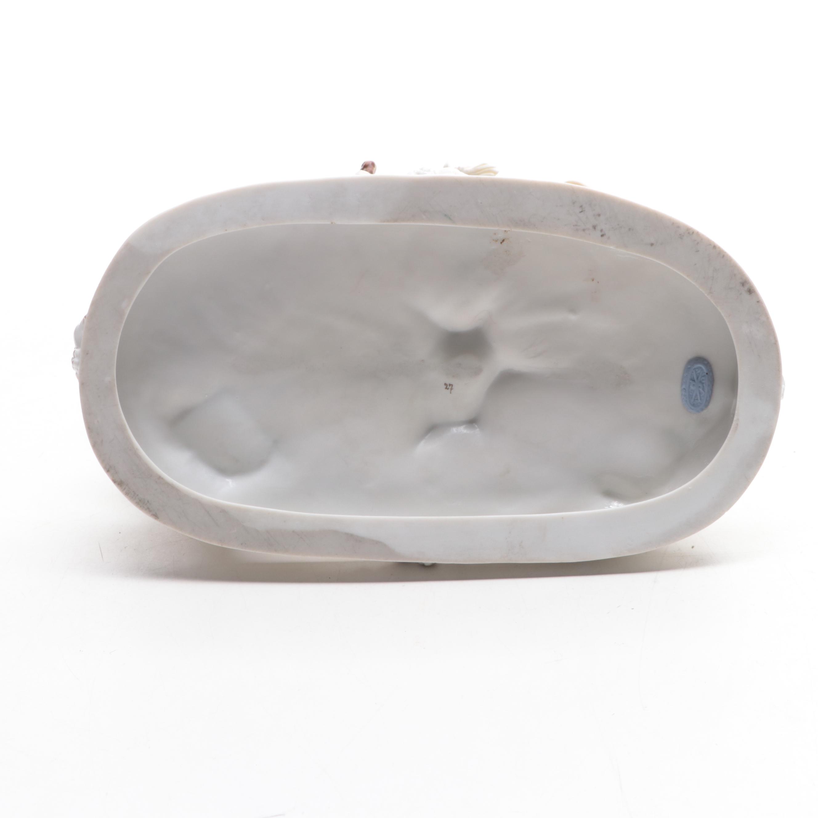 Scheibe-Alsbach German Porcelain Tableau,  Early to Mid 20th Century