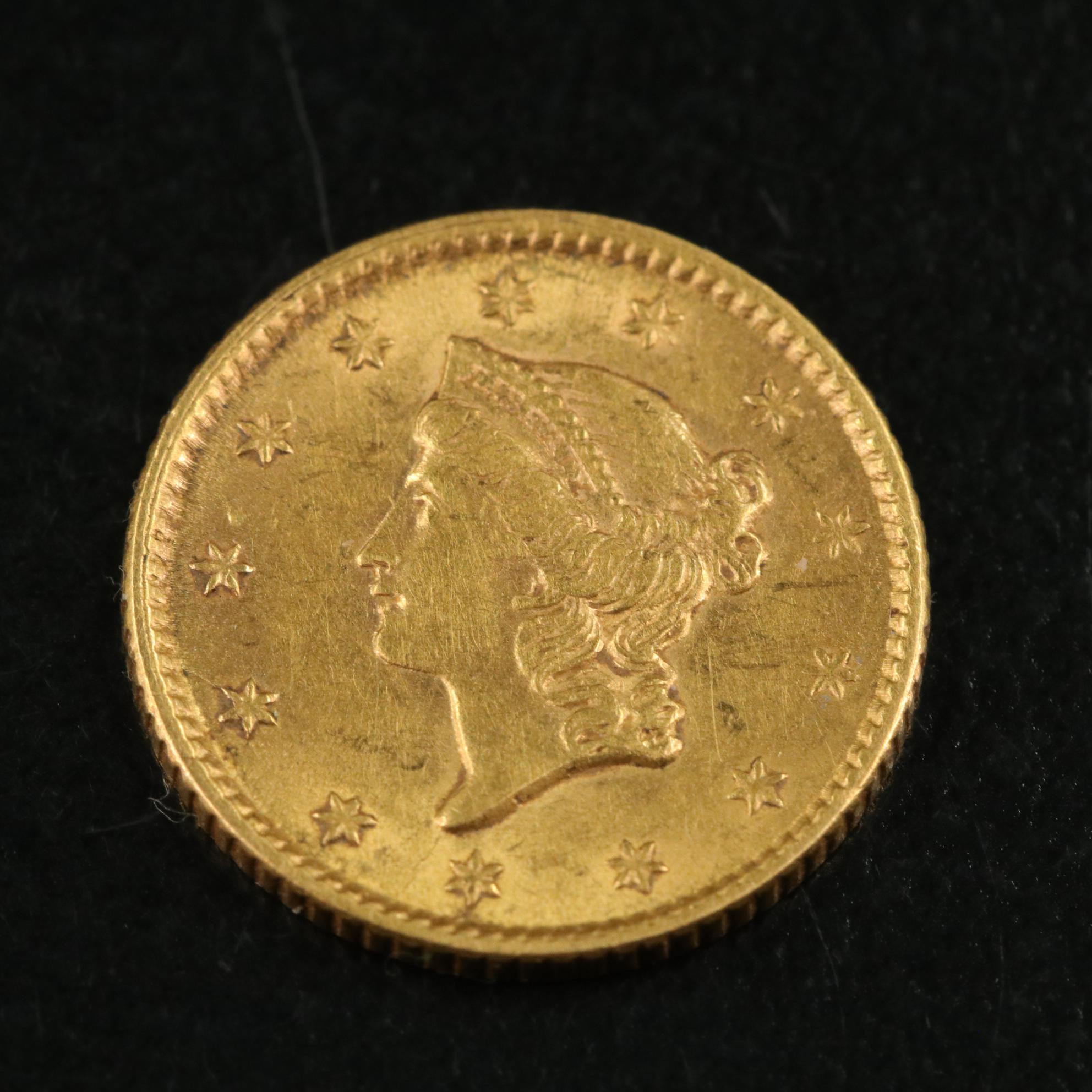 1853 One Dollar Gold Coin