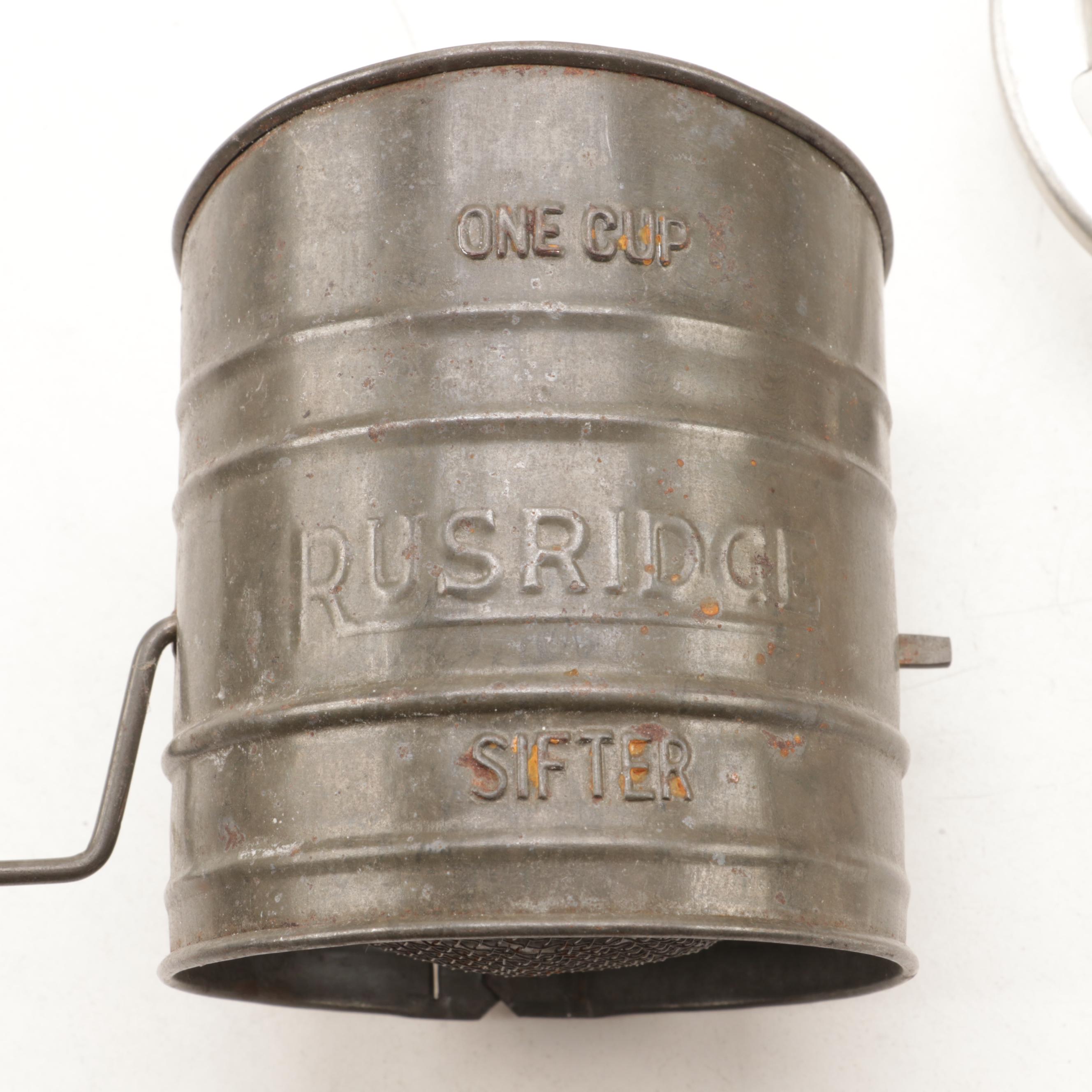 Metal Bakeware with Other Kitchen Gadgets and Decorative Stone Fruit