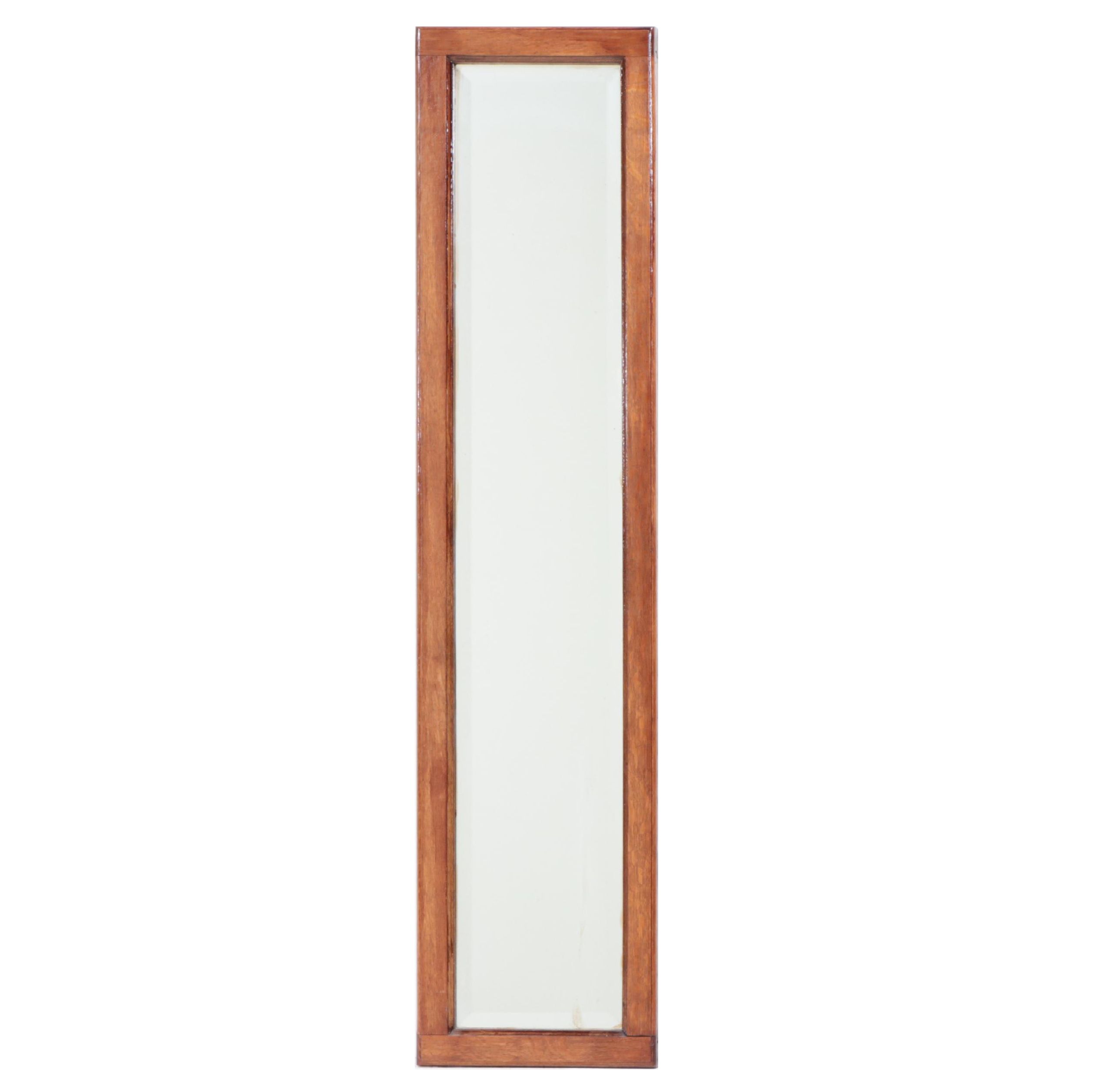 Wooden Frame Full Length Floor Standing Mirror