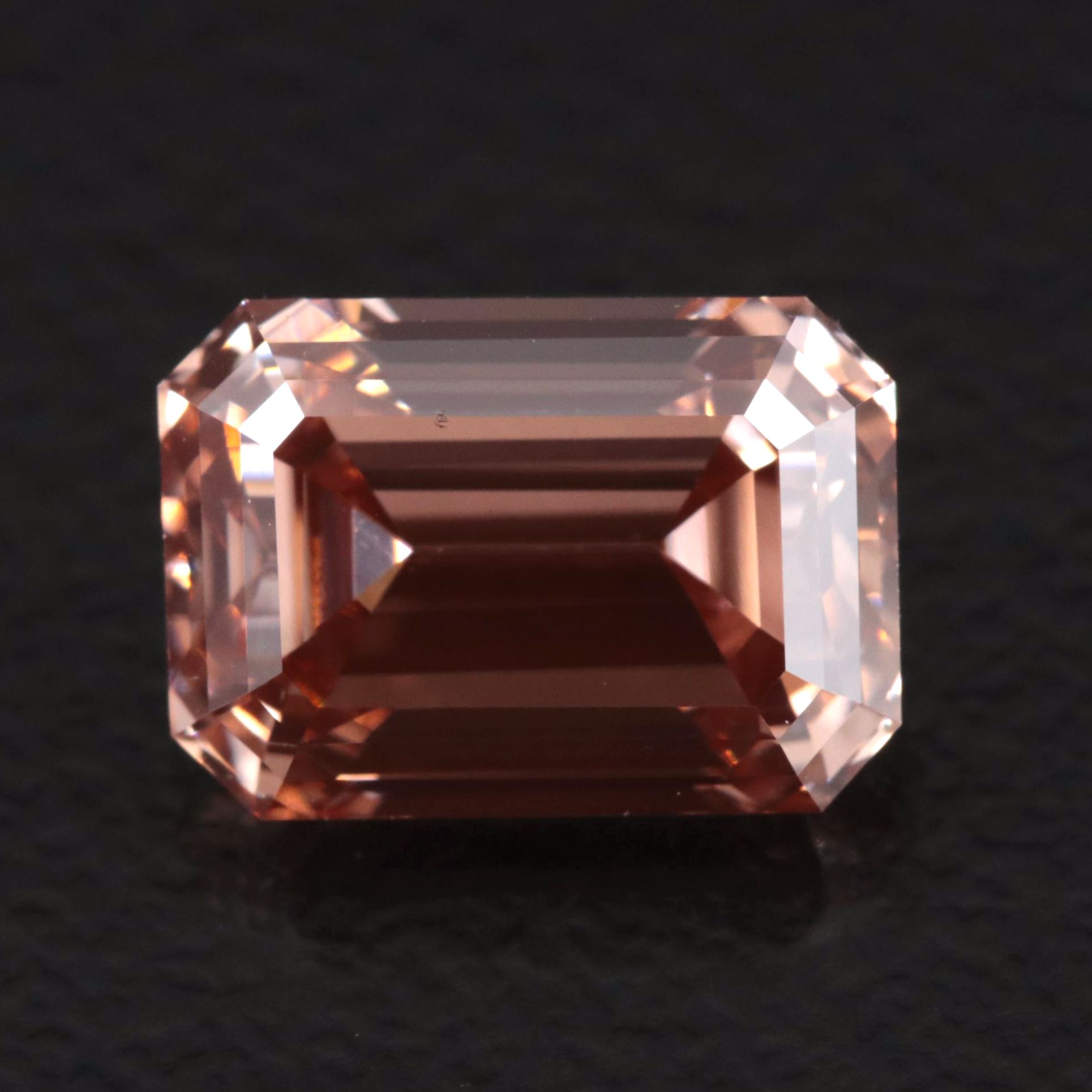 Loose 2.50 CT Fancy Orangy Pink Diamond
