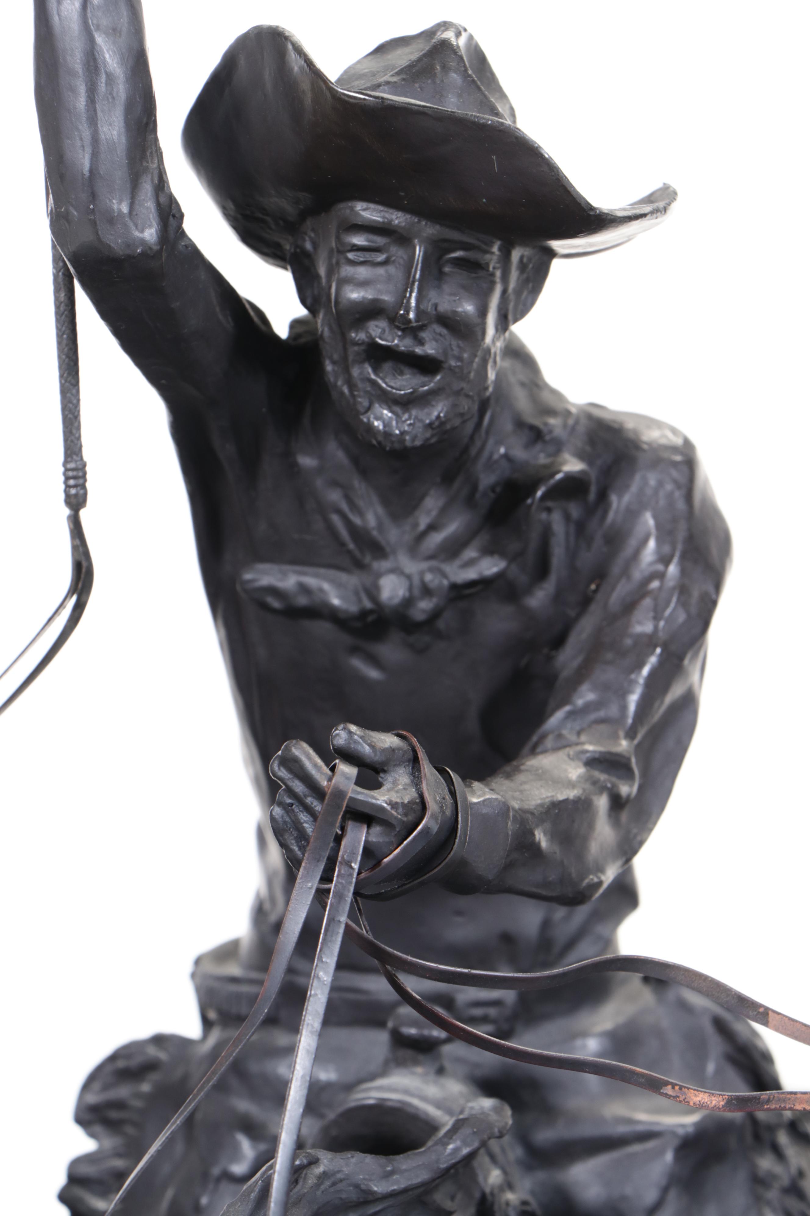 Bronze Sculpture "Coming Through the Rye" After Frederic Remington