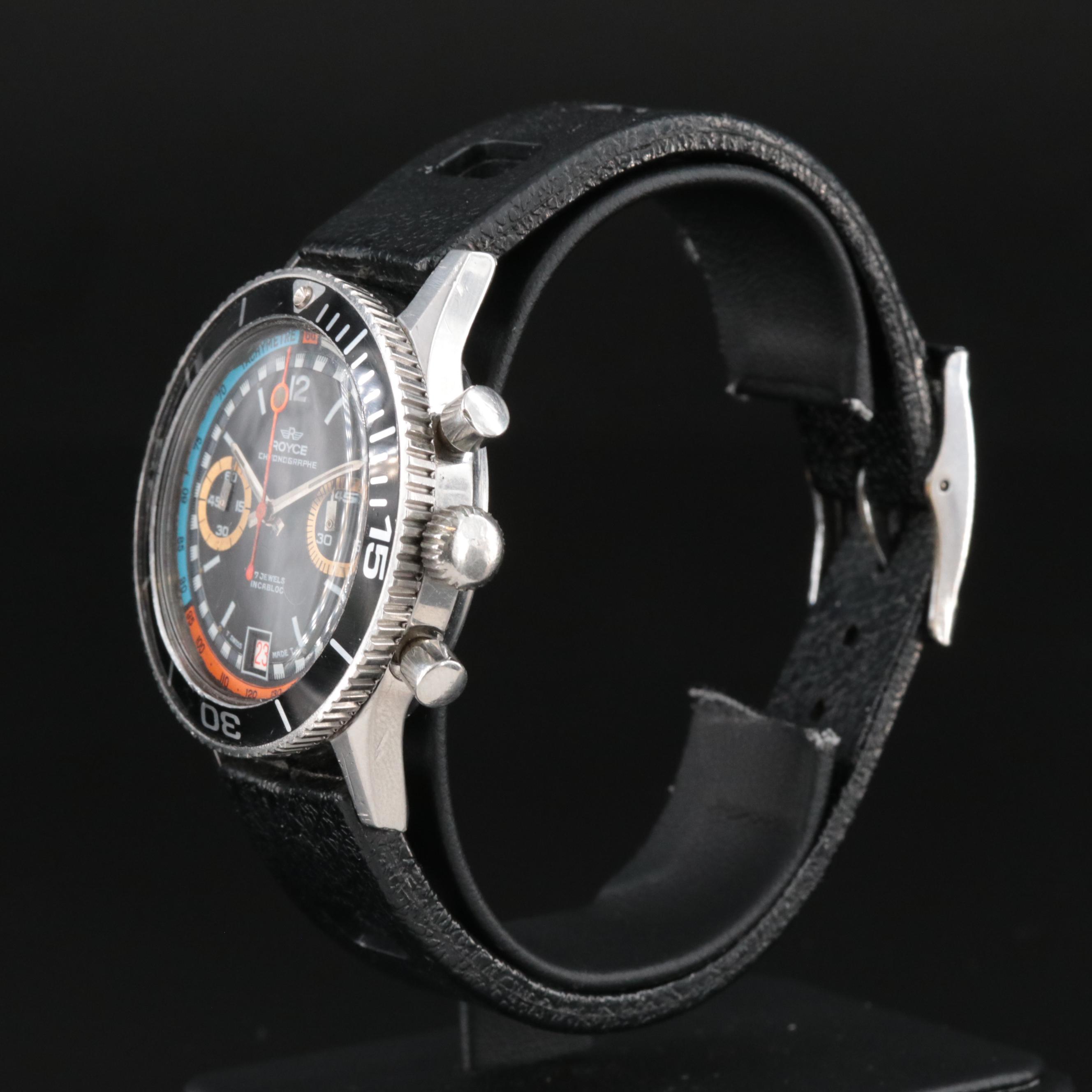 Vintage Royce Diver's Manual-Wind Chronograph Watch