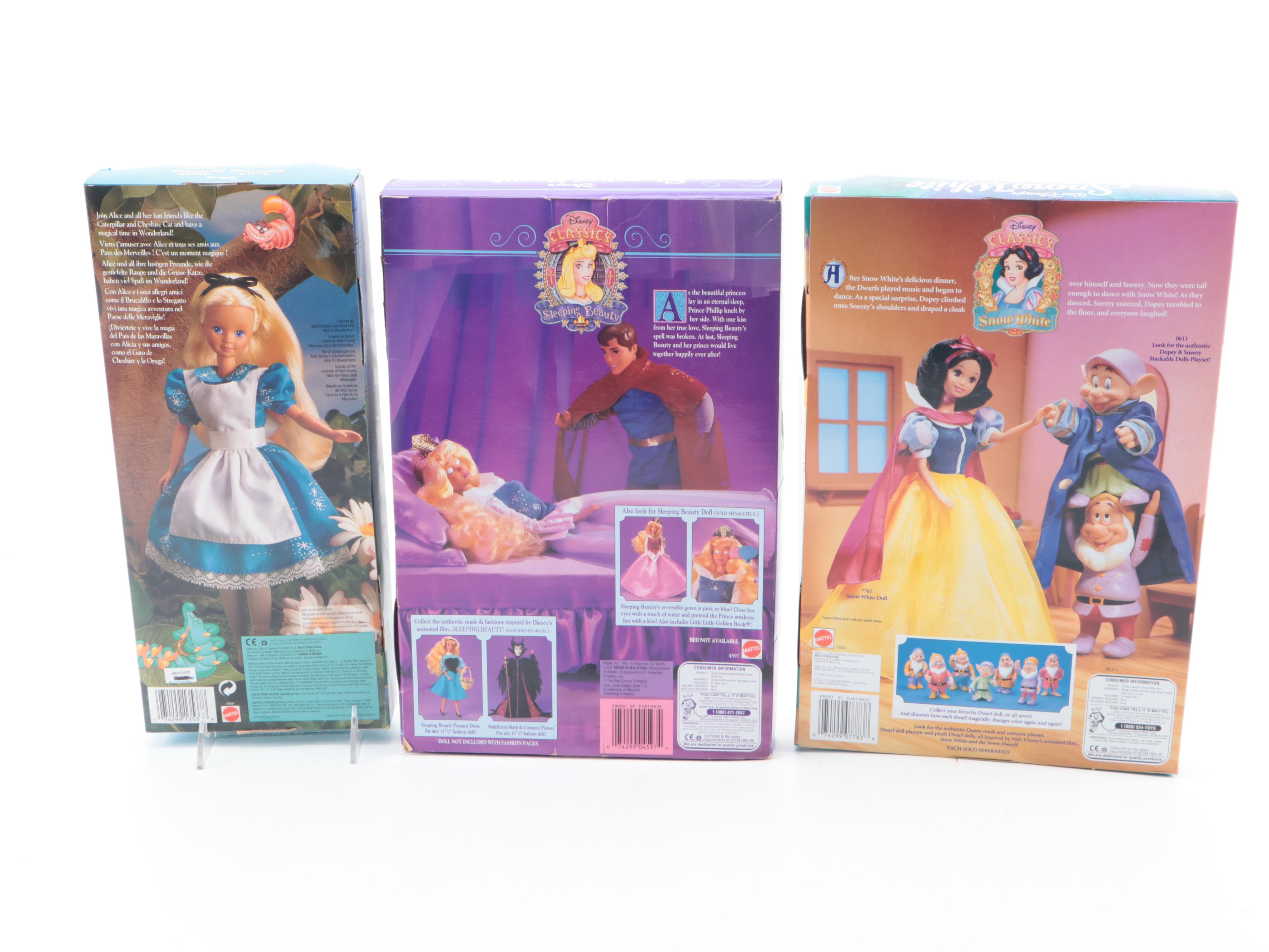 Mattel "Sleeping Beauty" and Other Disney Character Dolls