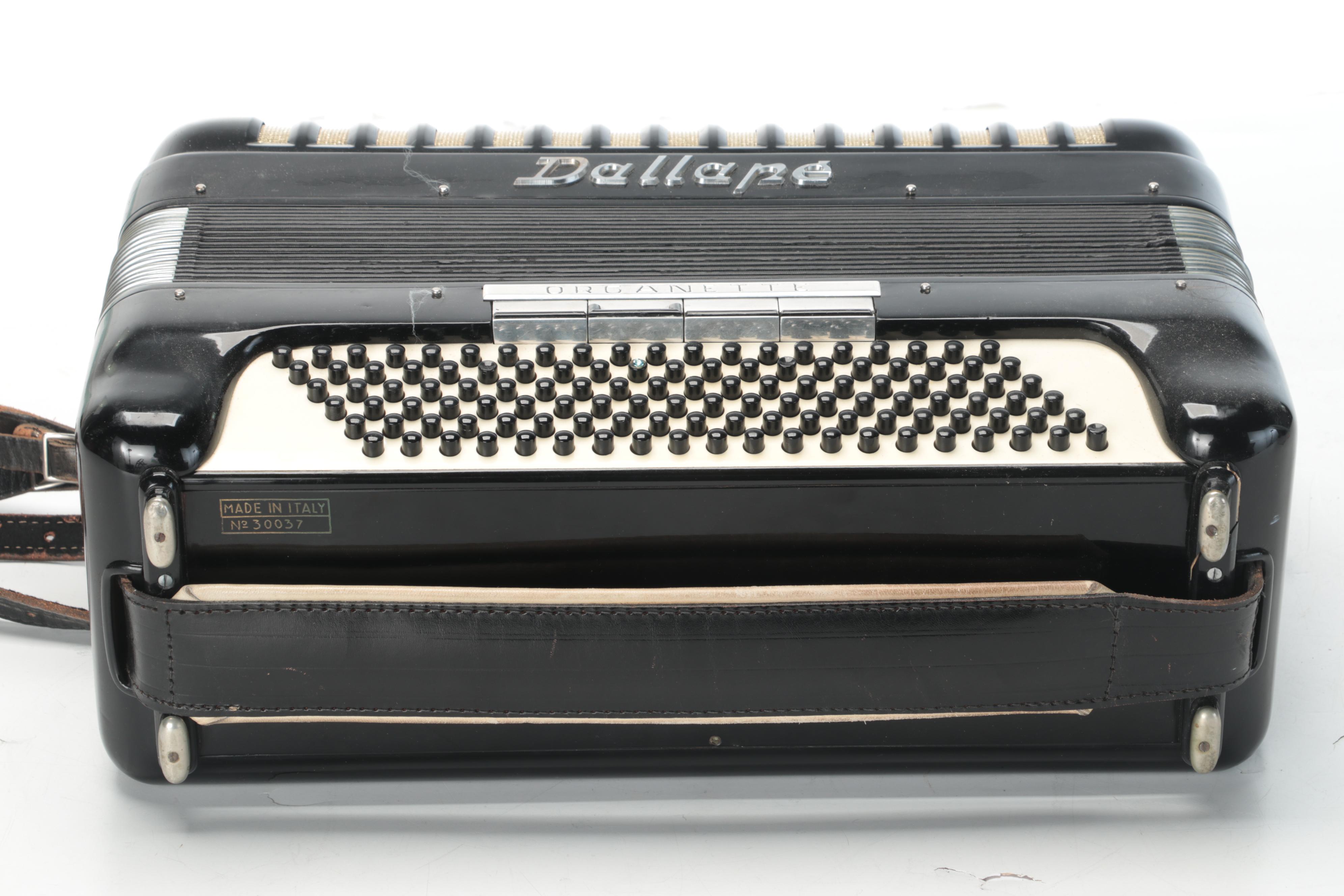 Italian Dallape Piano Accordion with Sheet Music