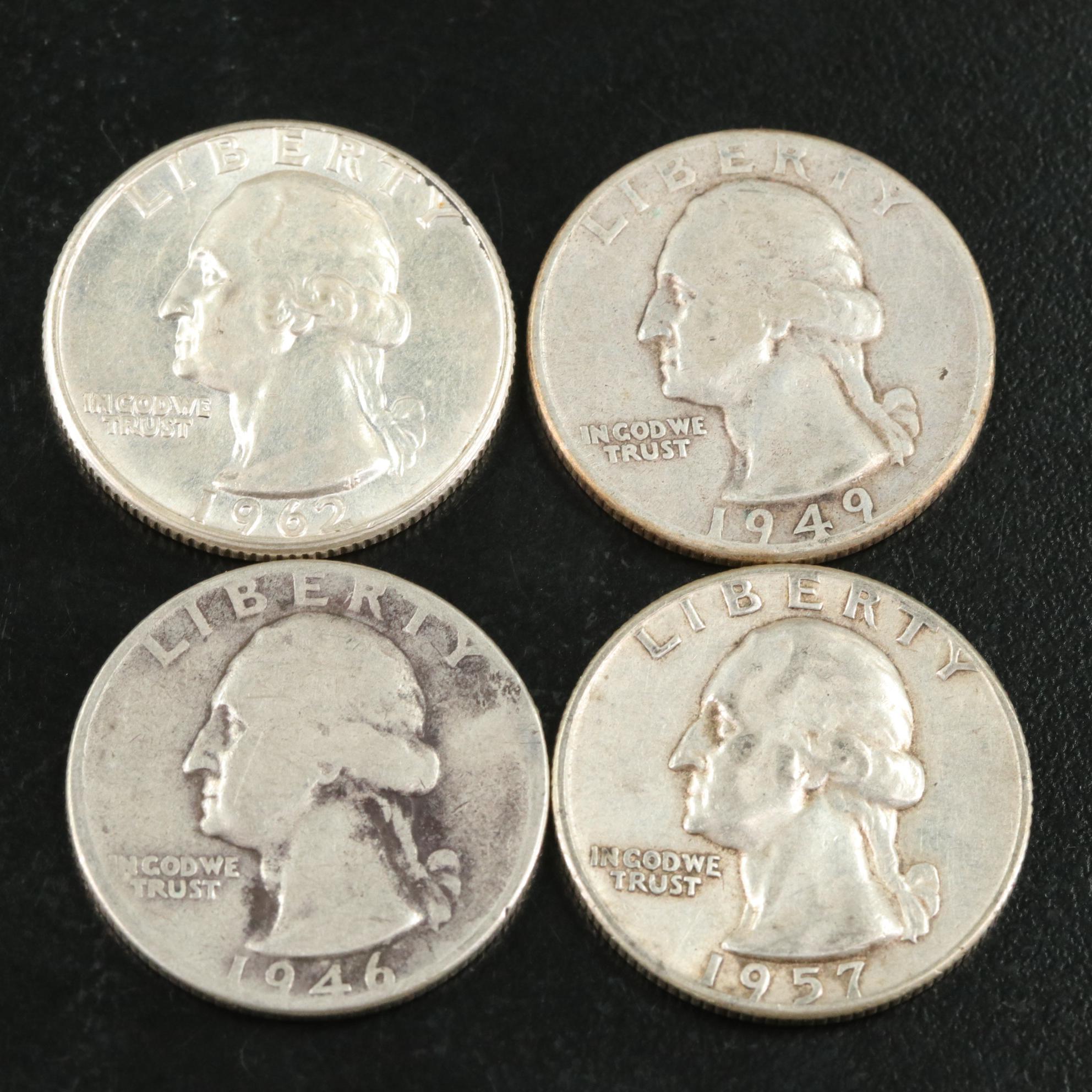 Group of 120 George Washington Silver Quarters