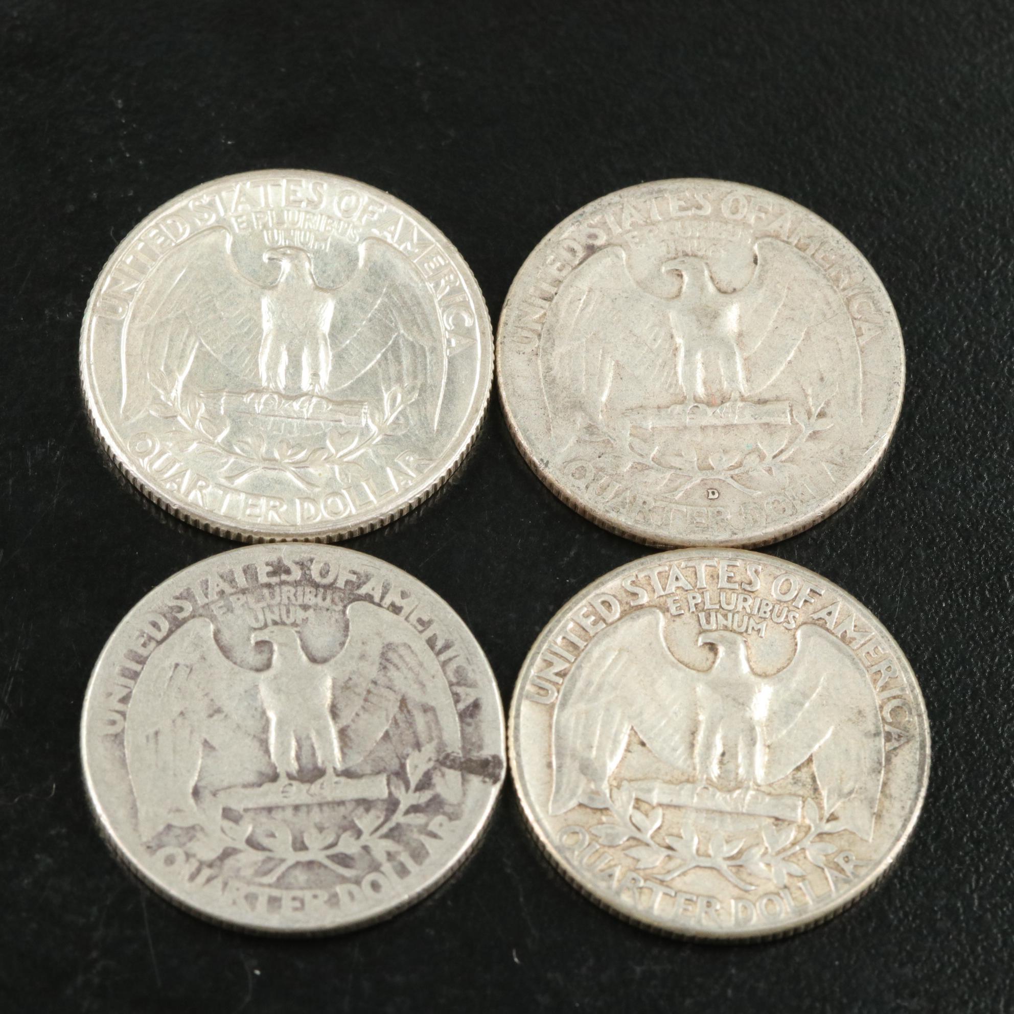 Group of 120 George Washington Silver Quarters