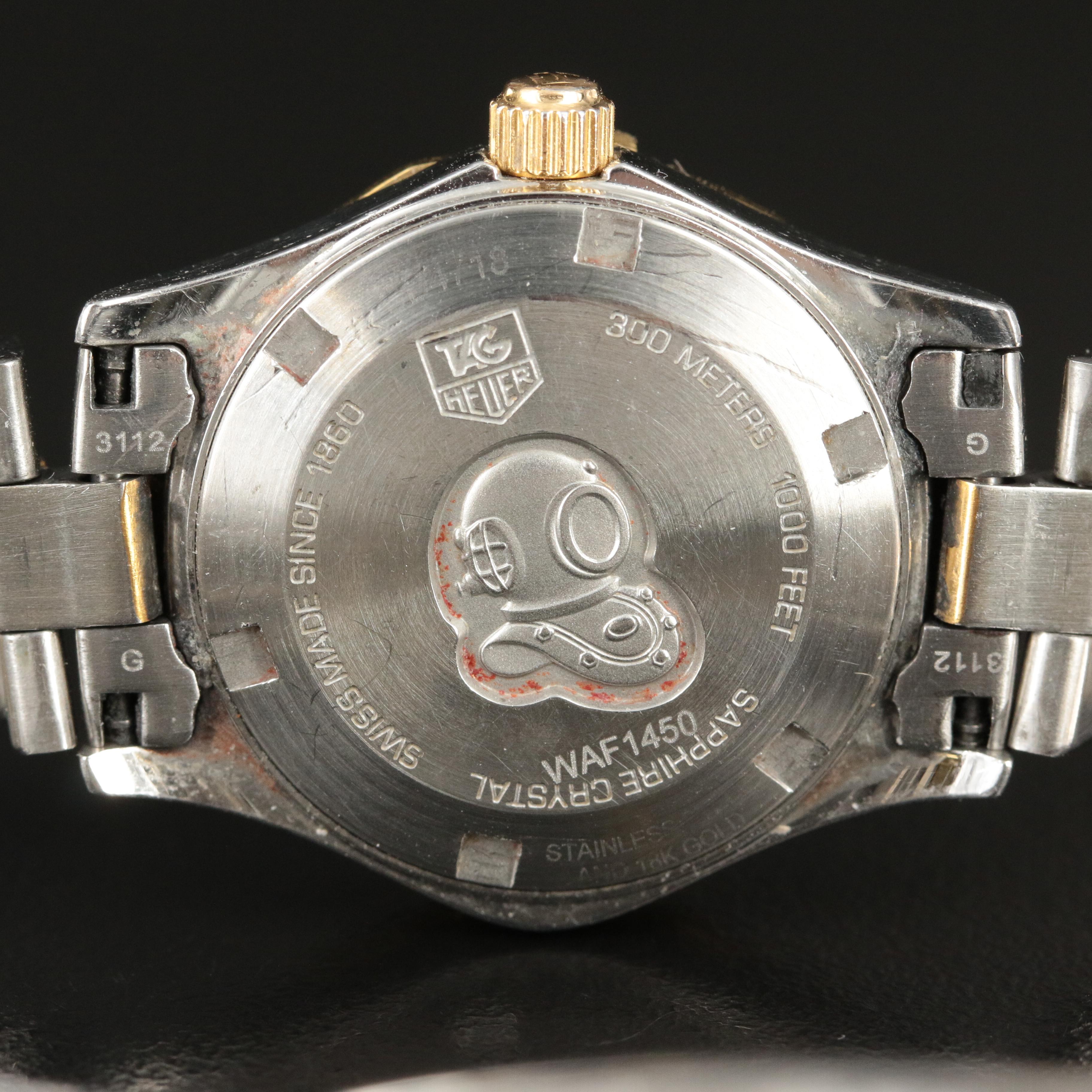 TAG Heuer Aquaracer Diamond and Gold-Plated Quartz Watch