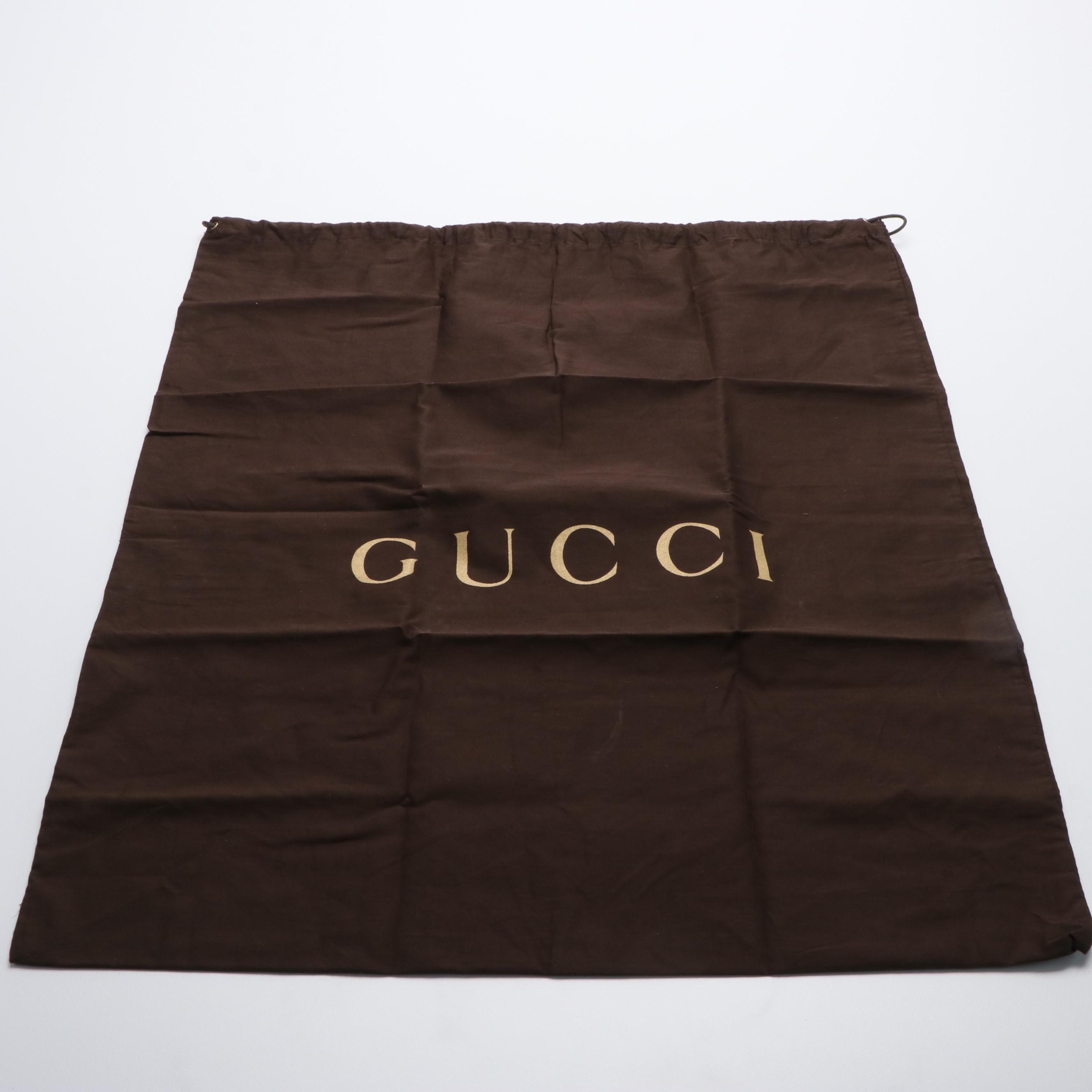 Gucci Laidback Crafty Handbag in Brown Grained Leather with Bamboo Detailing