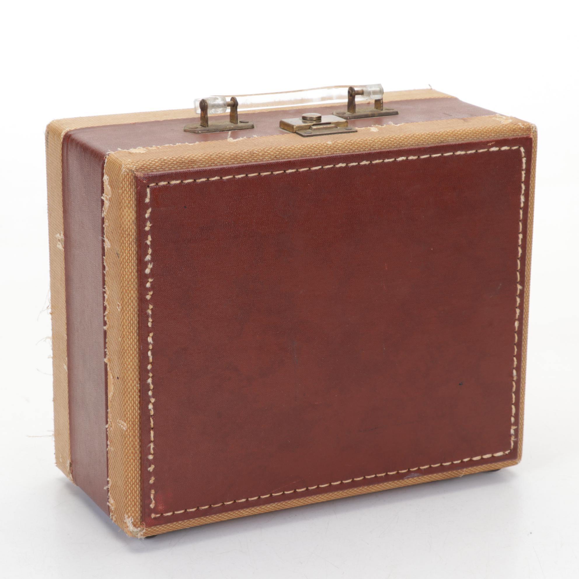 Singer Portable Sewing Machine in Carrying Case, Vintage