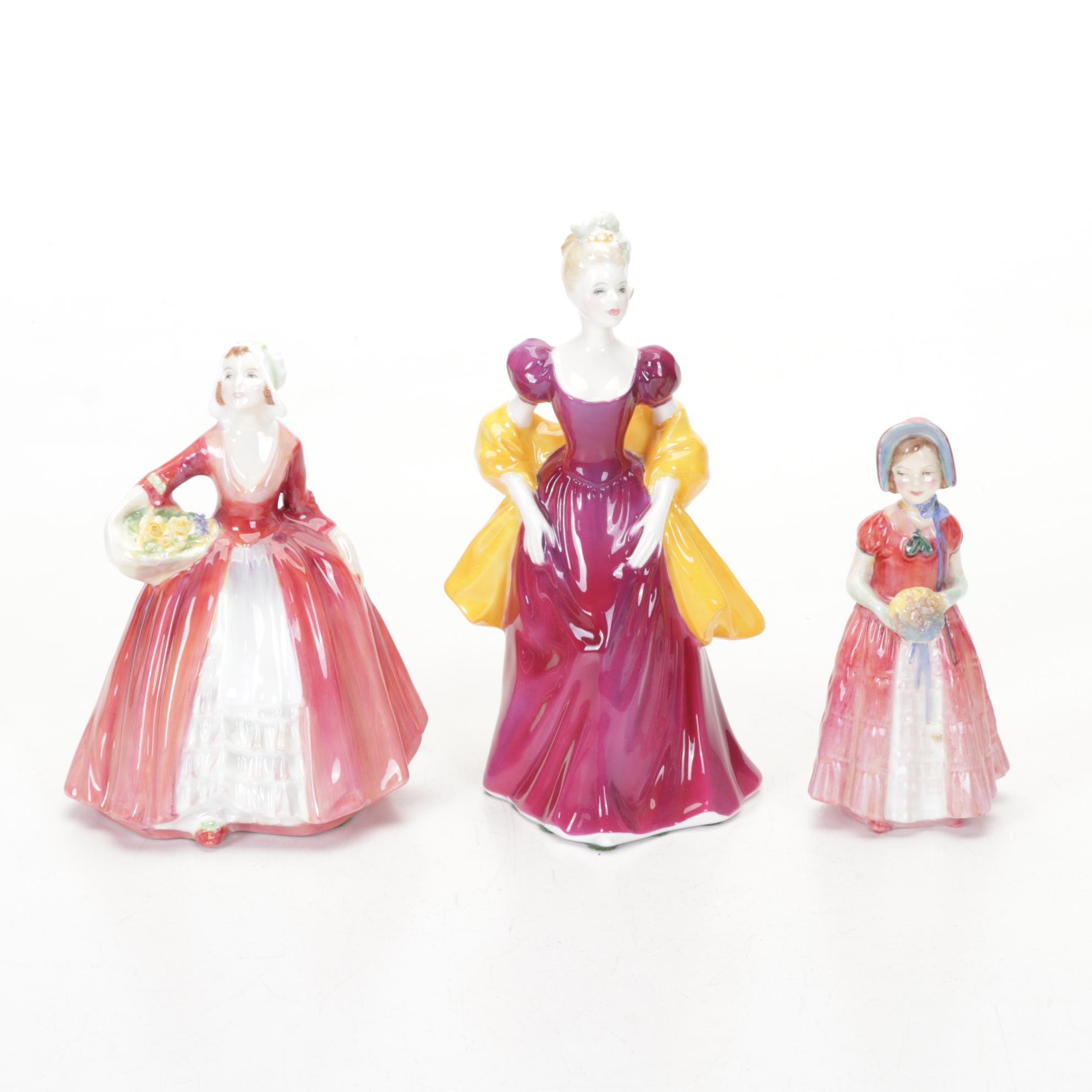 Royal Doulton Bone China Lady Figurines