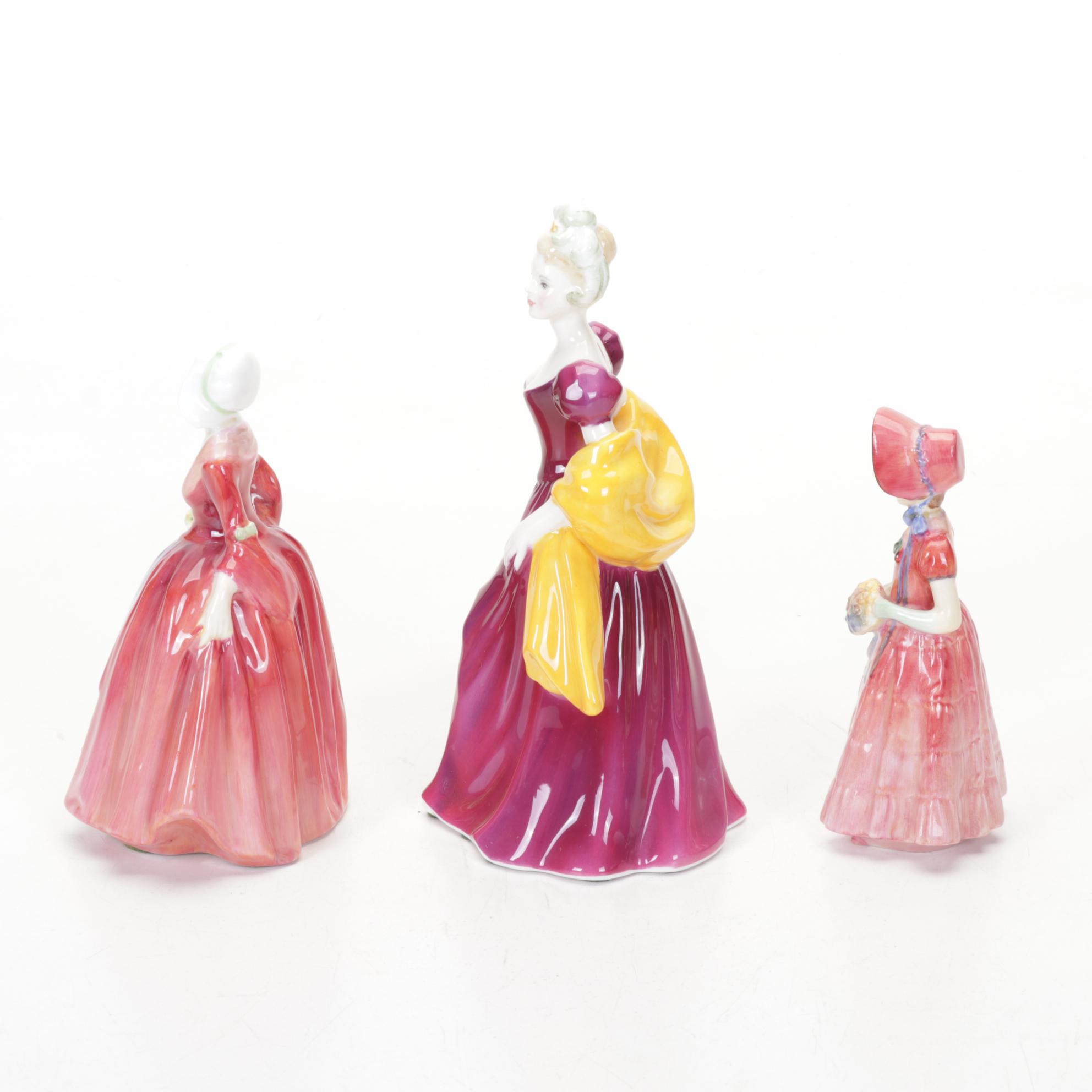 Royal Doulton Bone China Lady Figurines