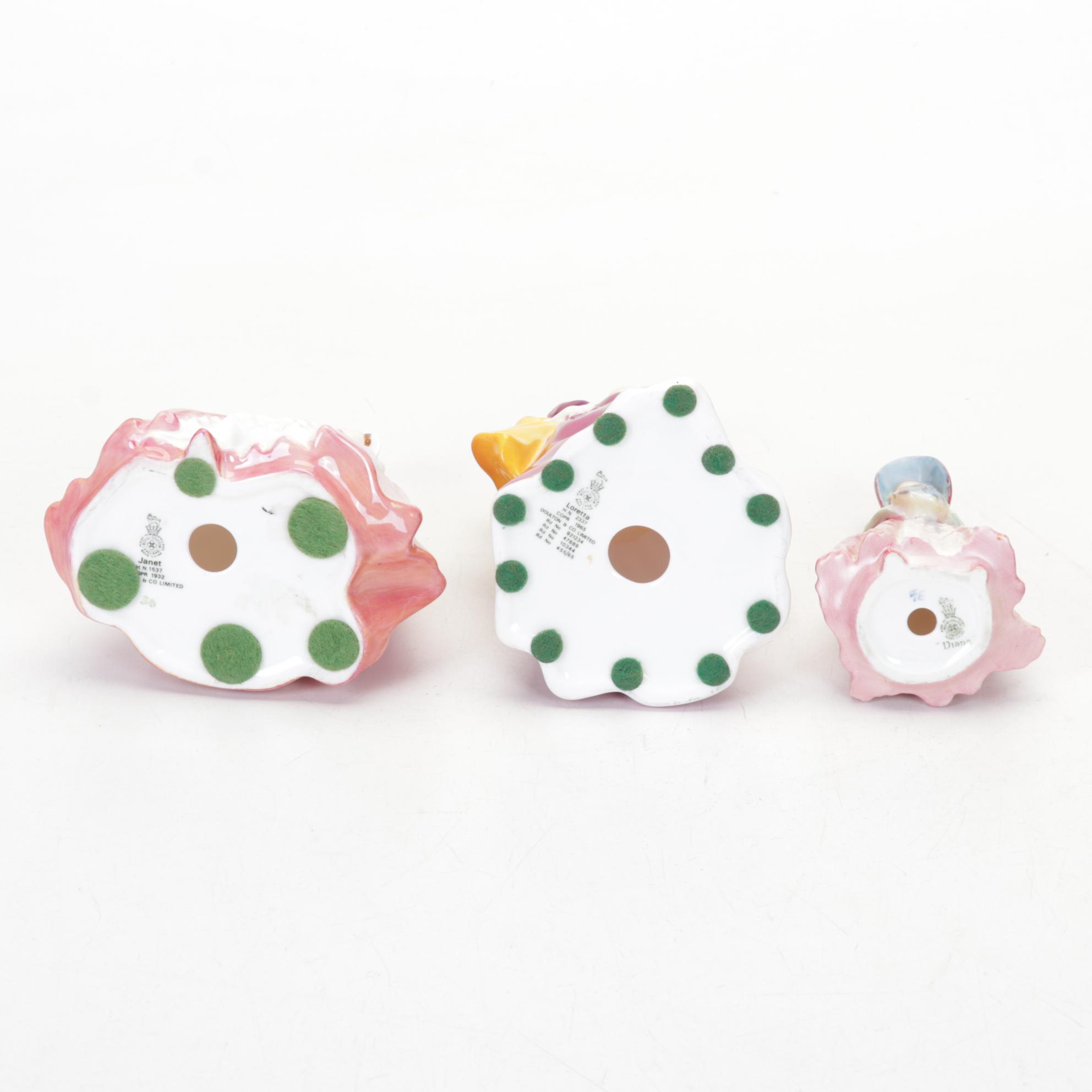 Royal Doulton Bone China Lady Figurines