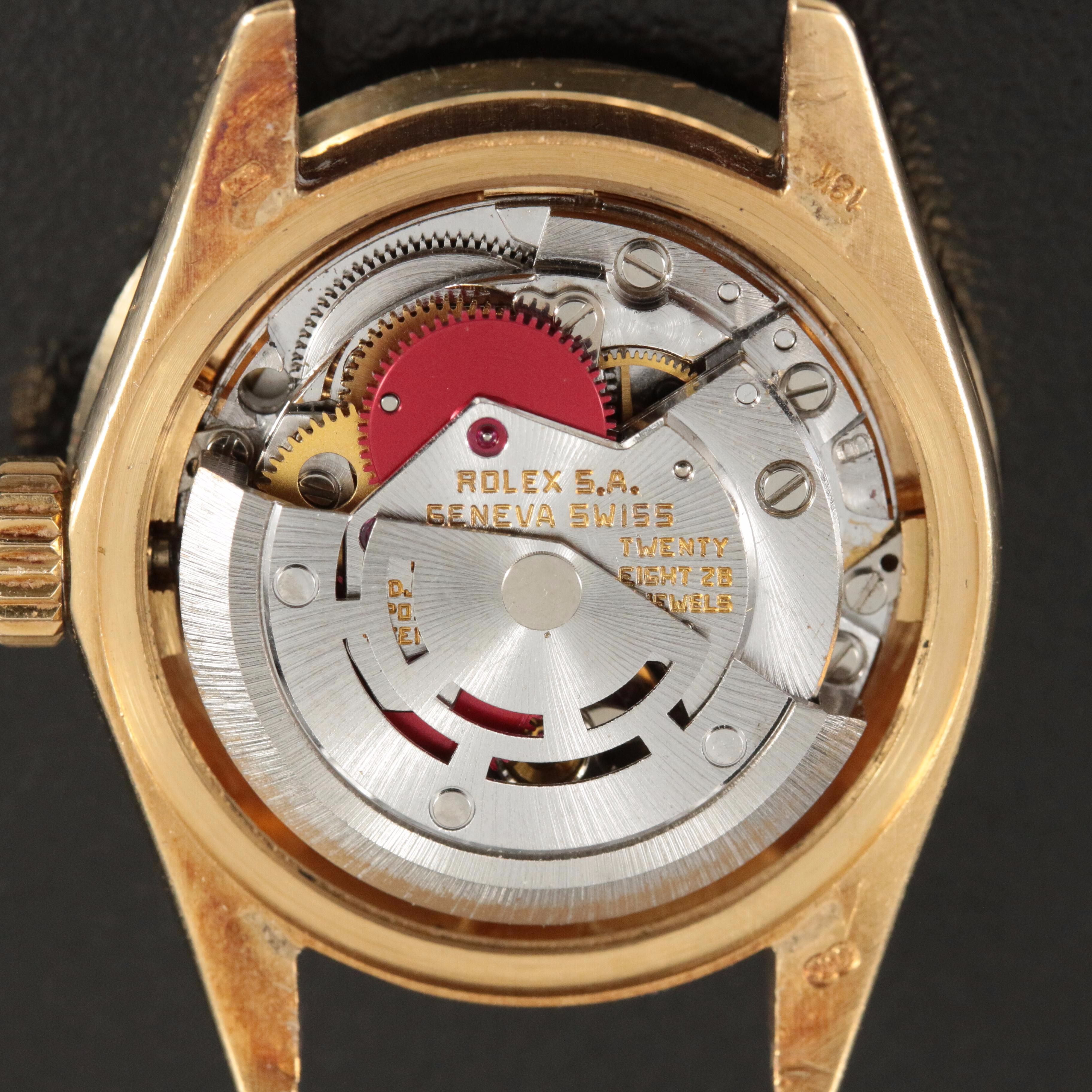 1982 Rolex 18K and Diamond Oyster Perpetual Date Watch