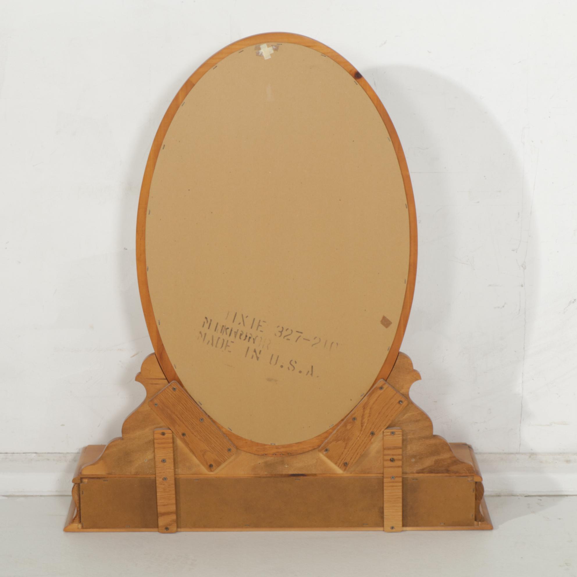 Dixie Furniture American Colonial Style Pine Dresser with Mirror