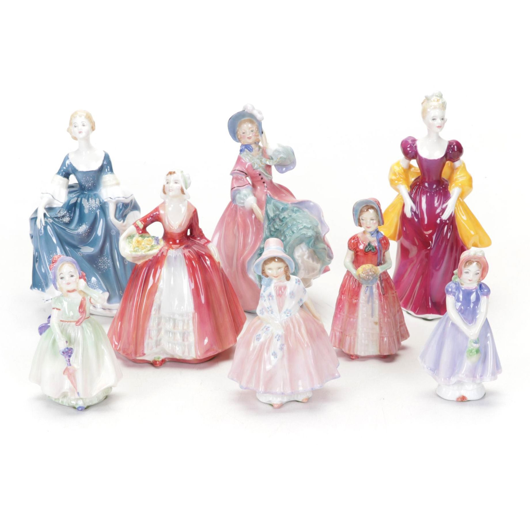 Royal Doulton Bone China Lady Figurines