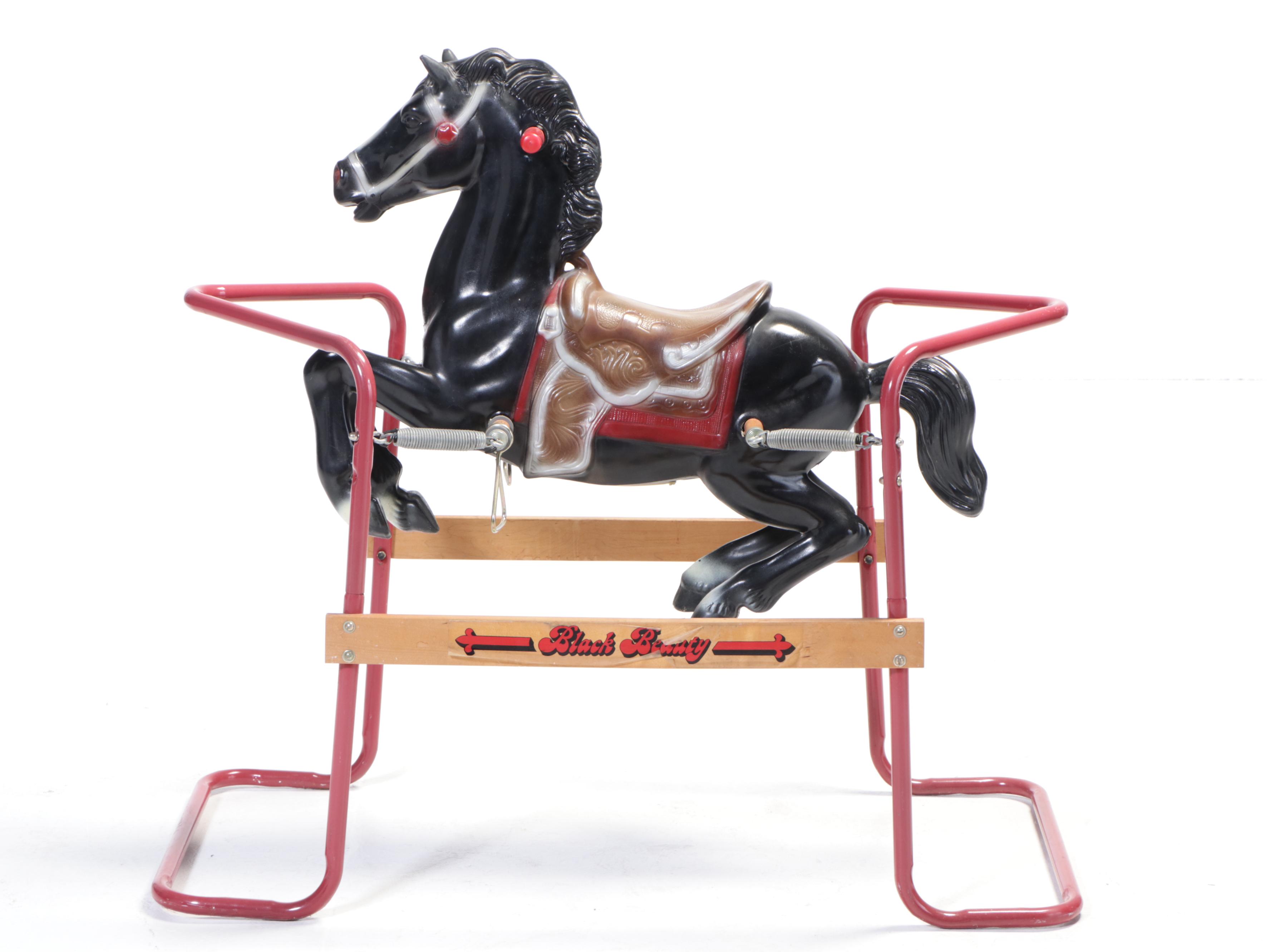 Black Beauty Steel and Plastic Spring Horse Toy