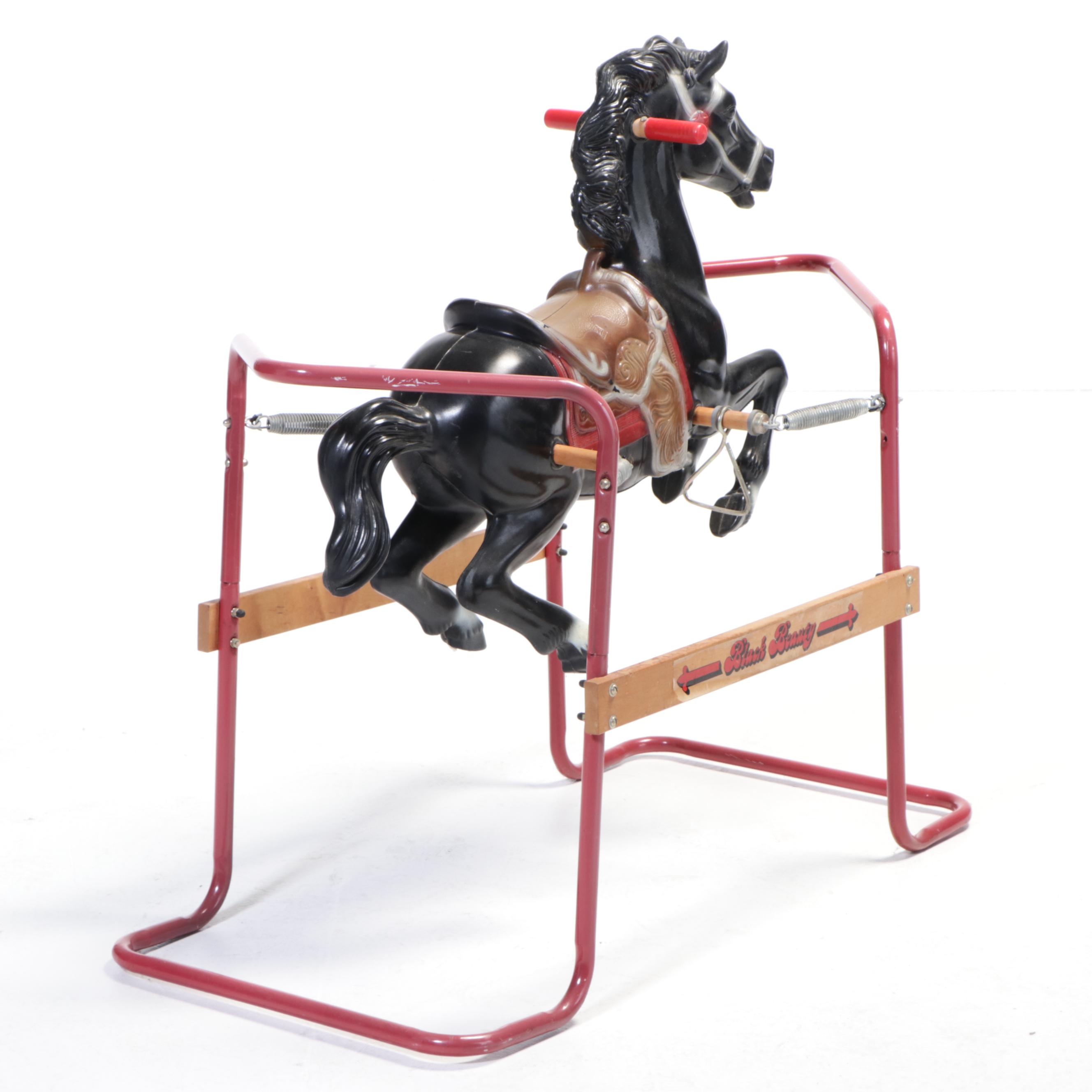 Black Beauty Steel and Plastic Spring Horse Toy