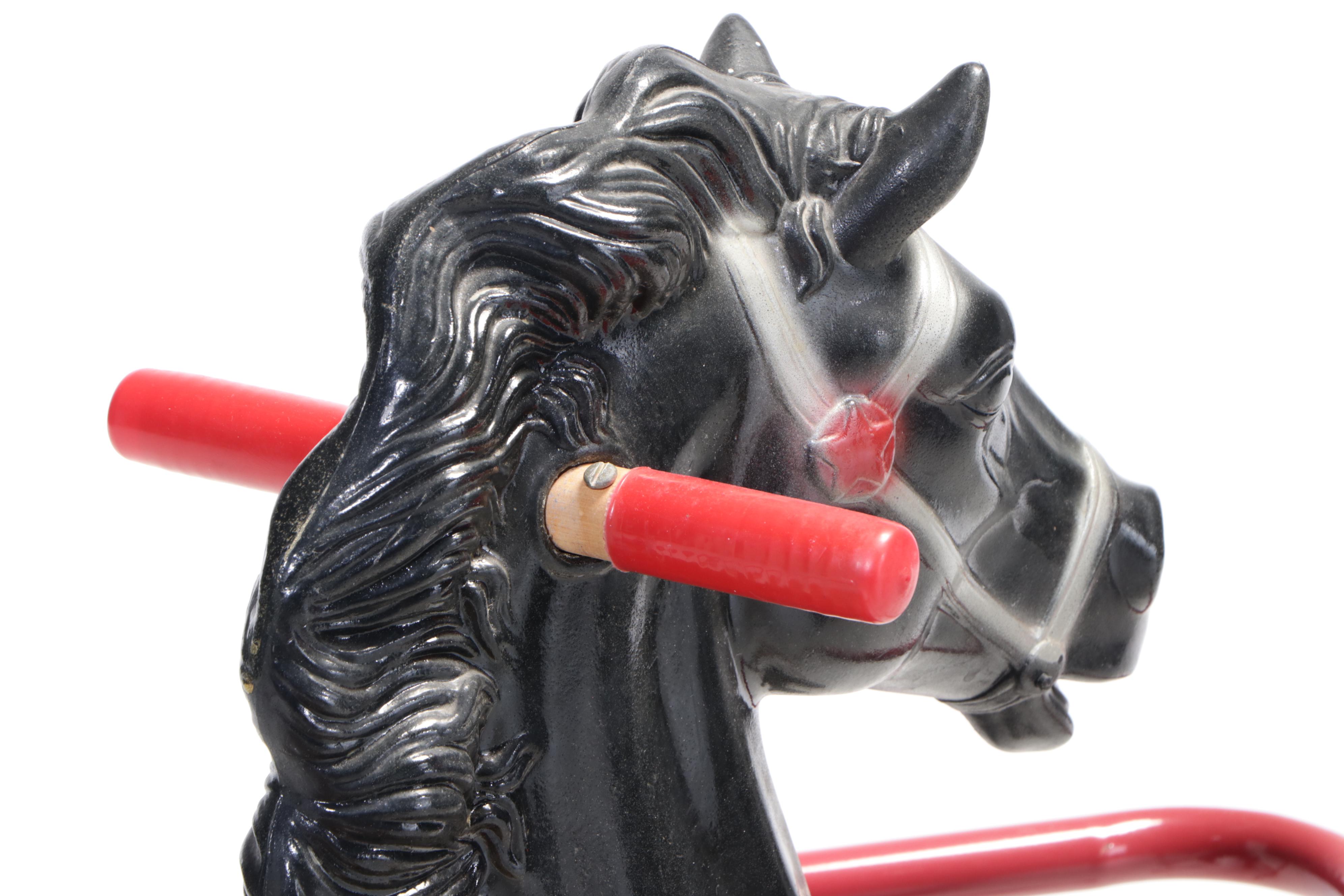 Black Beauty Steel and Plastic Spring Horse Toy