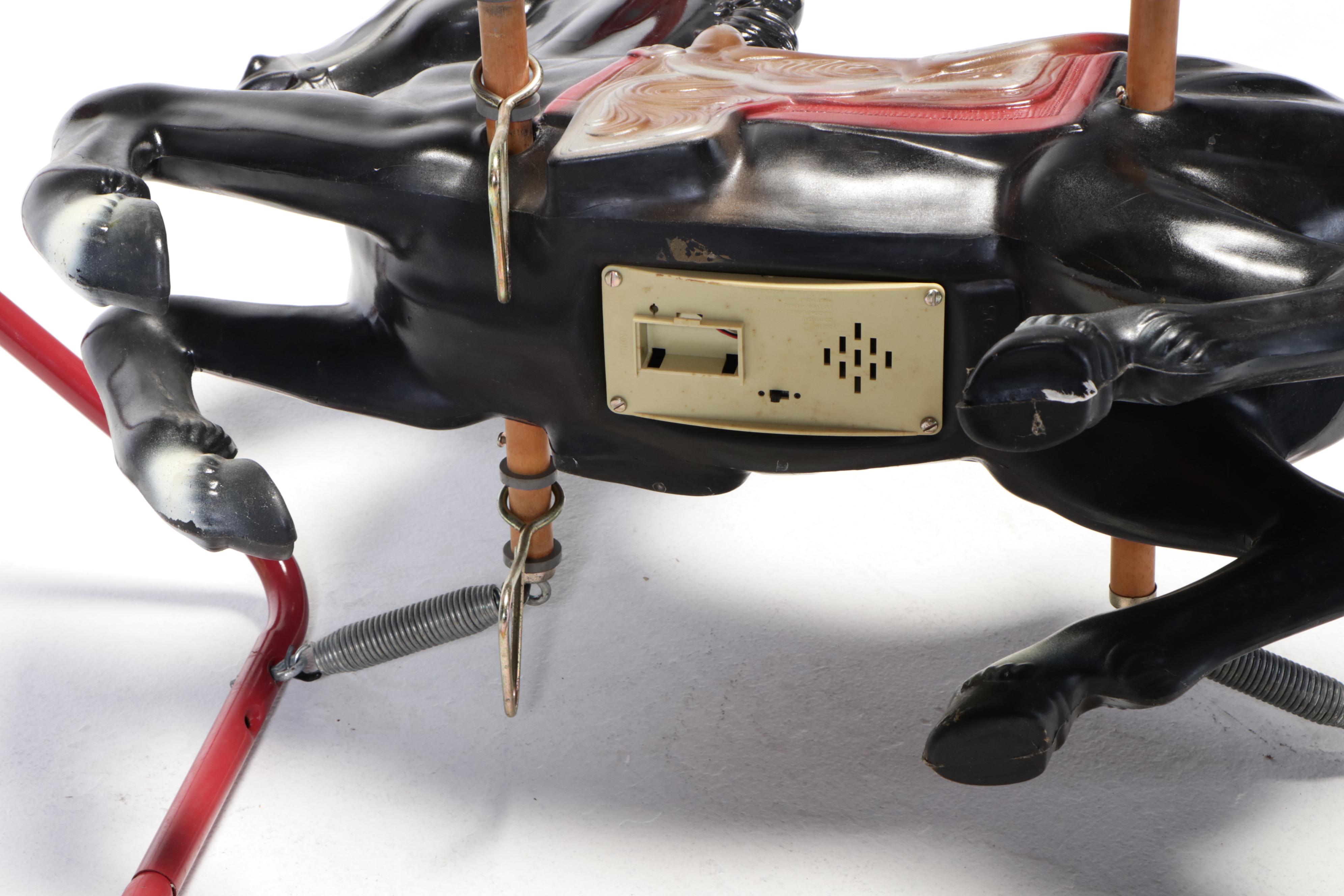 Black Beauty Steel and Plastic Spring Horse Toy