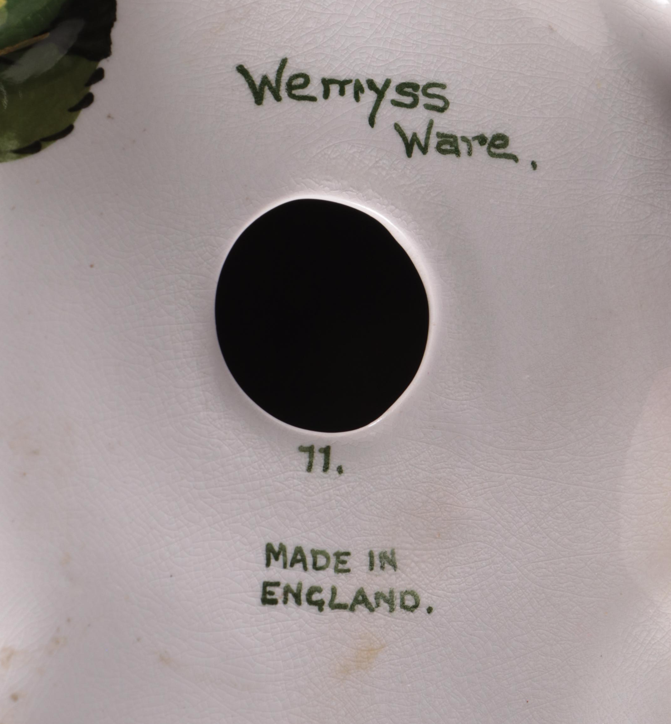 Wemyss Ware Hand-Painted Rose Motif Ceramic Pig Figurine