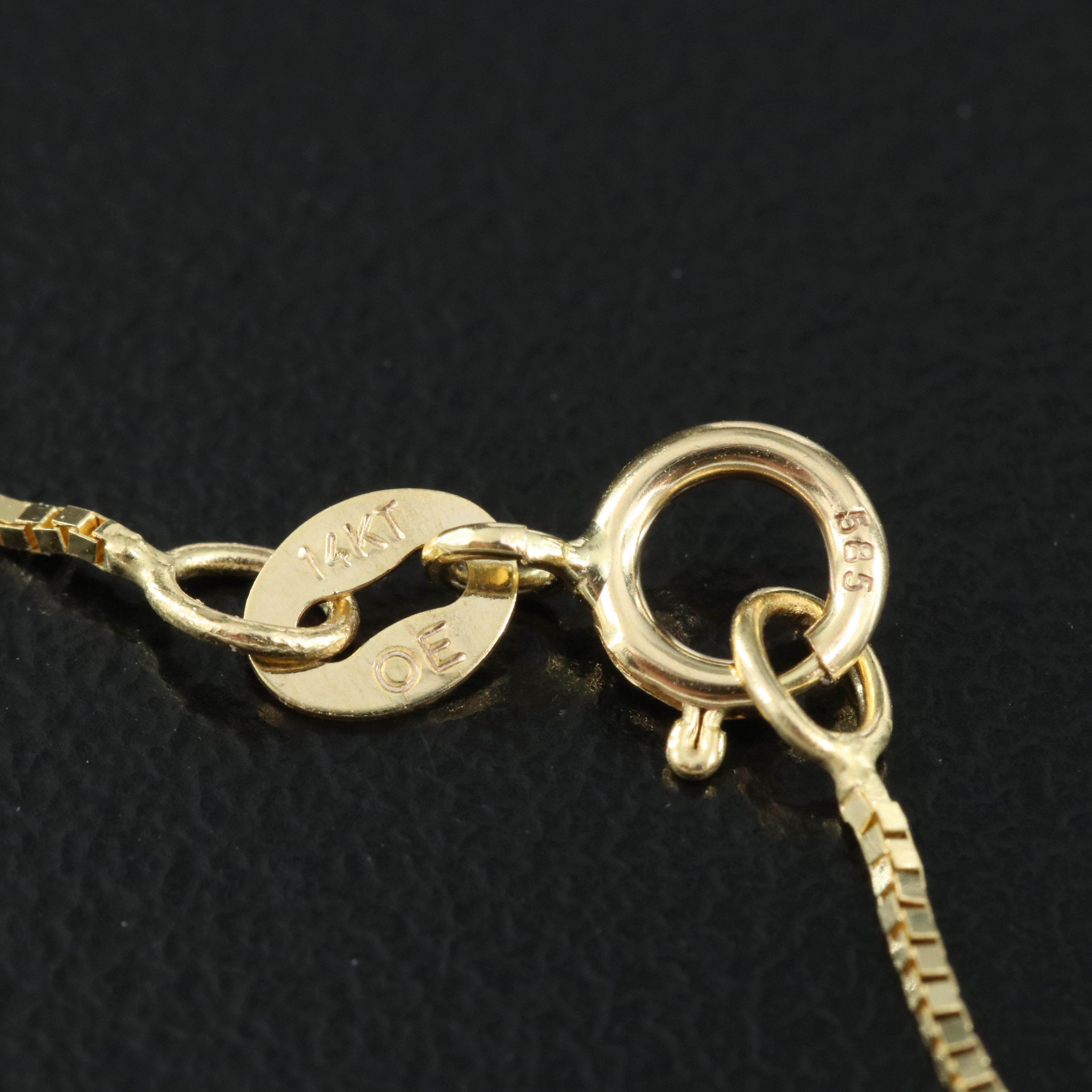 14K Box Chain Necklace