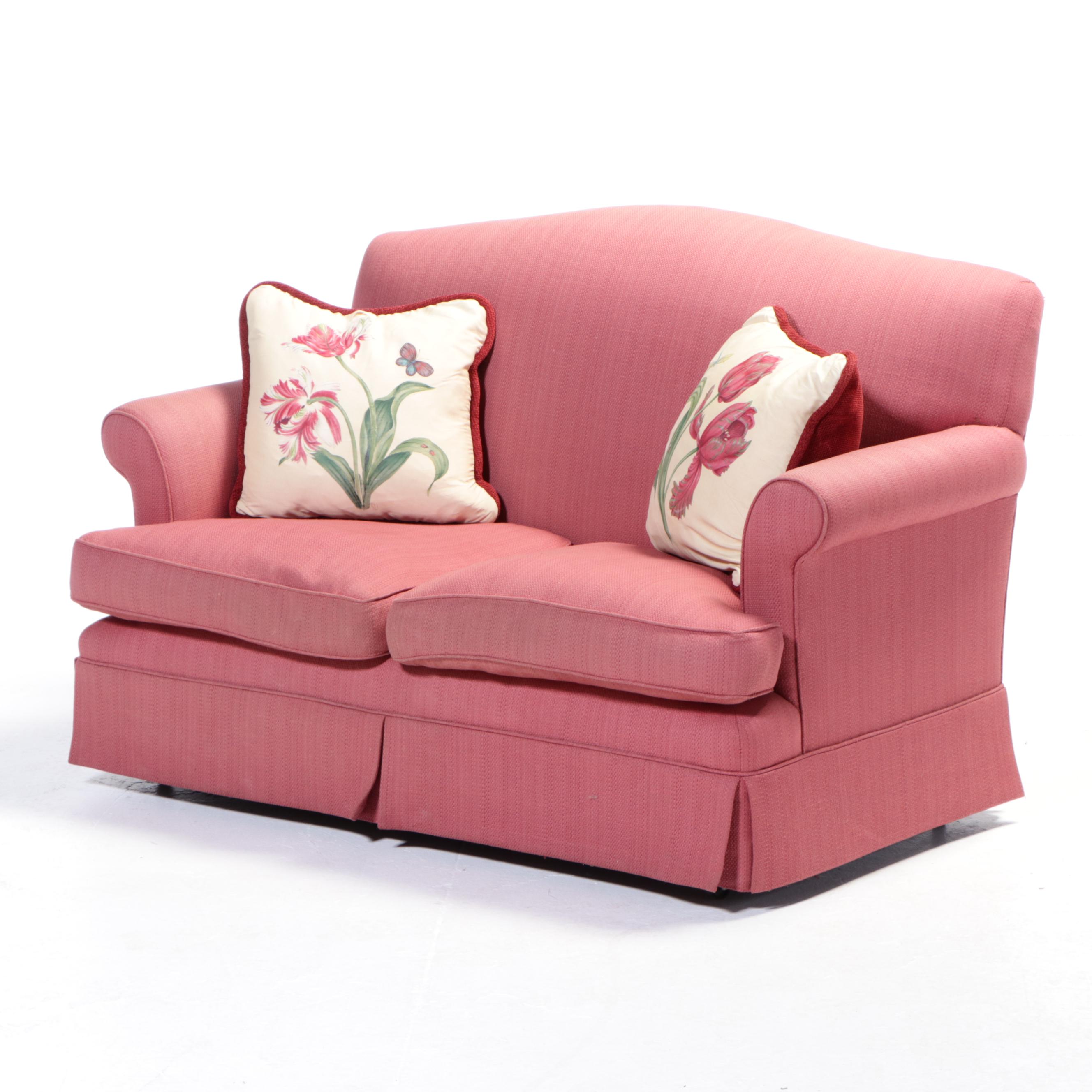 Custom-Upholstered Loveseat Sofa