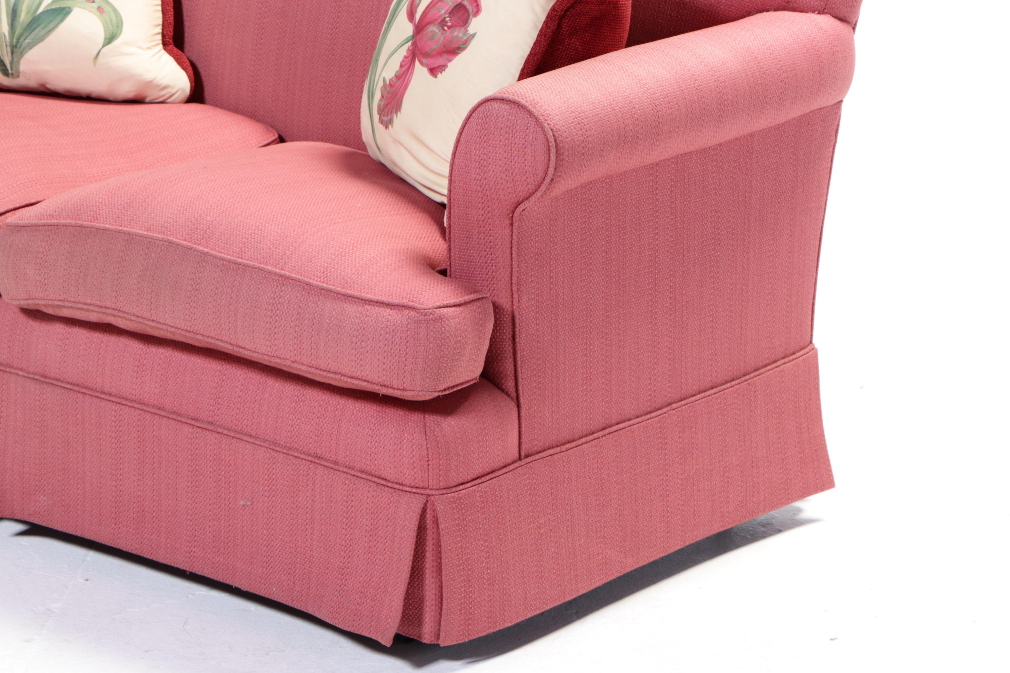 Custom-Upholstered Loveseat Sofa