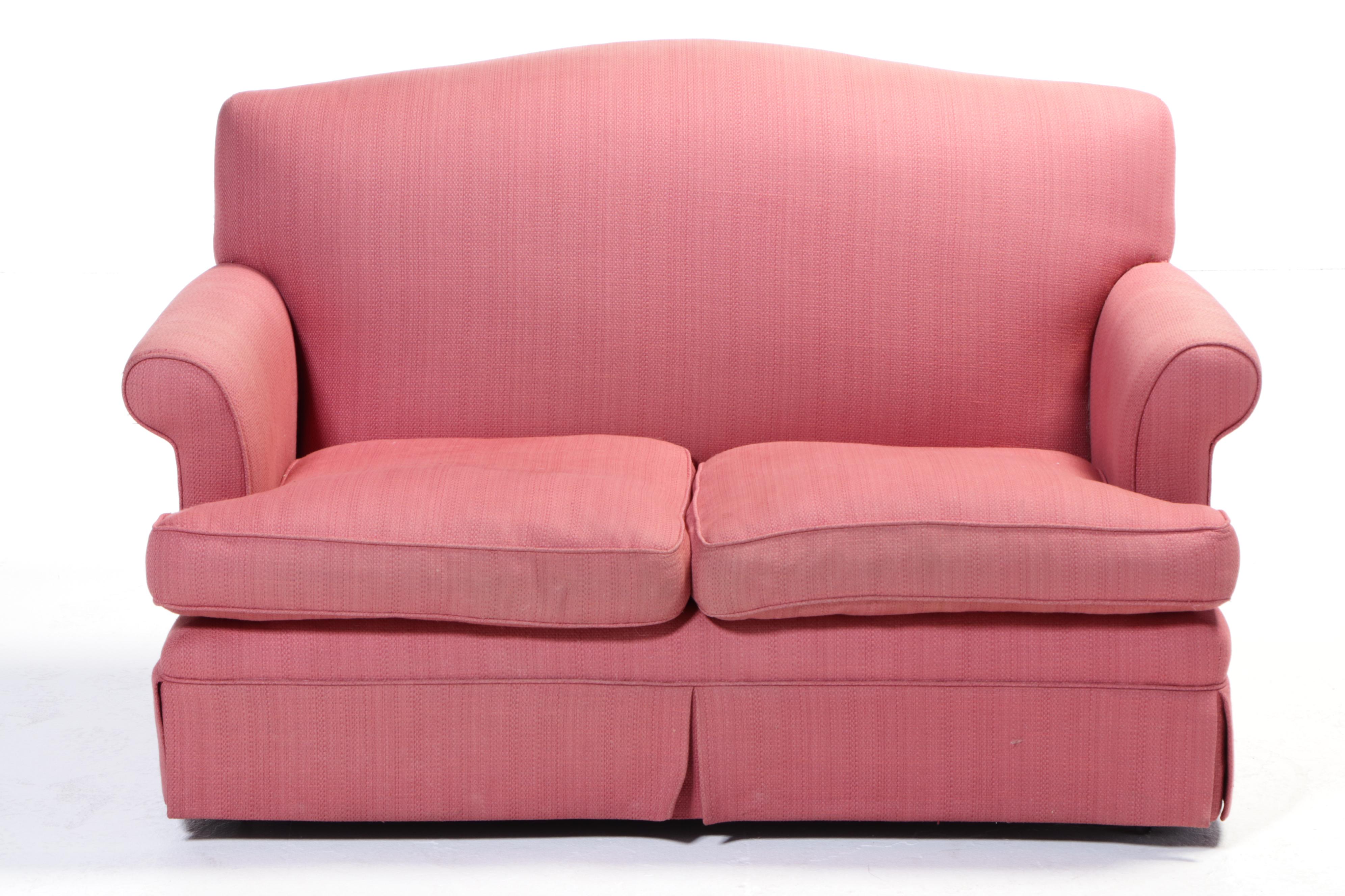 Custom-Upholstered Loveseat Sofa