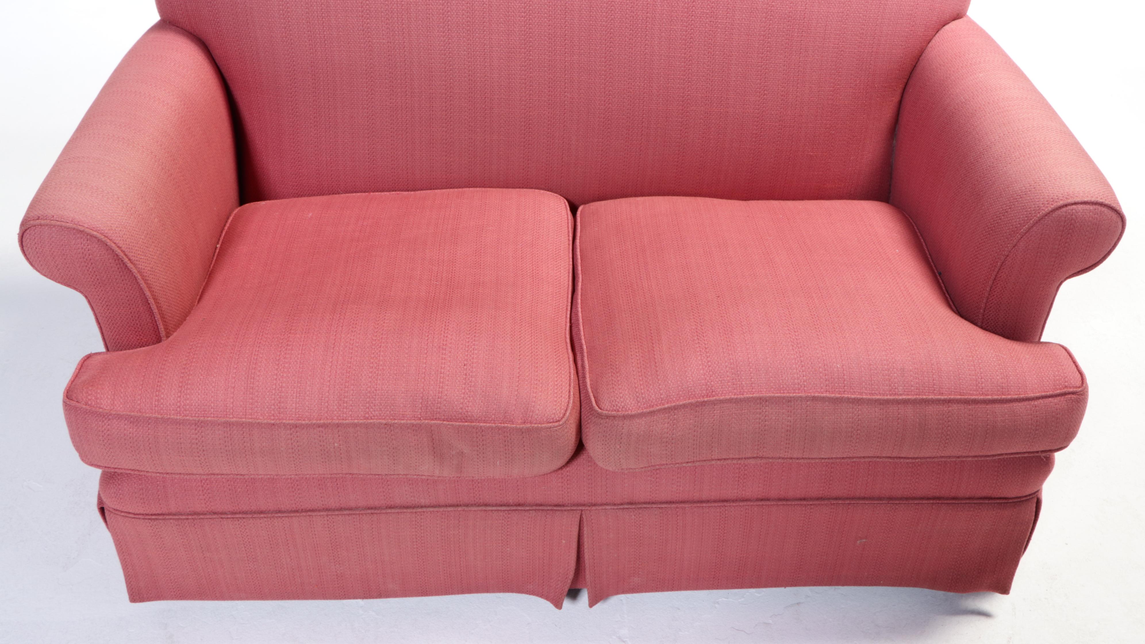 Custom-Upholstered Loveseat Sofa