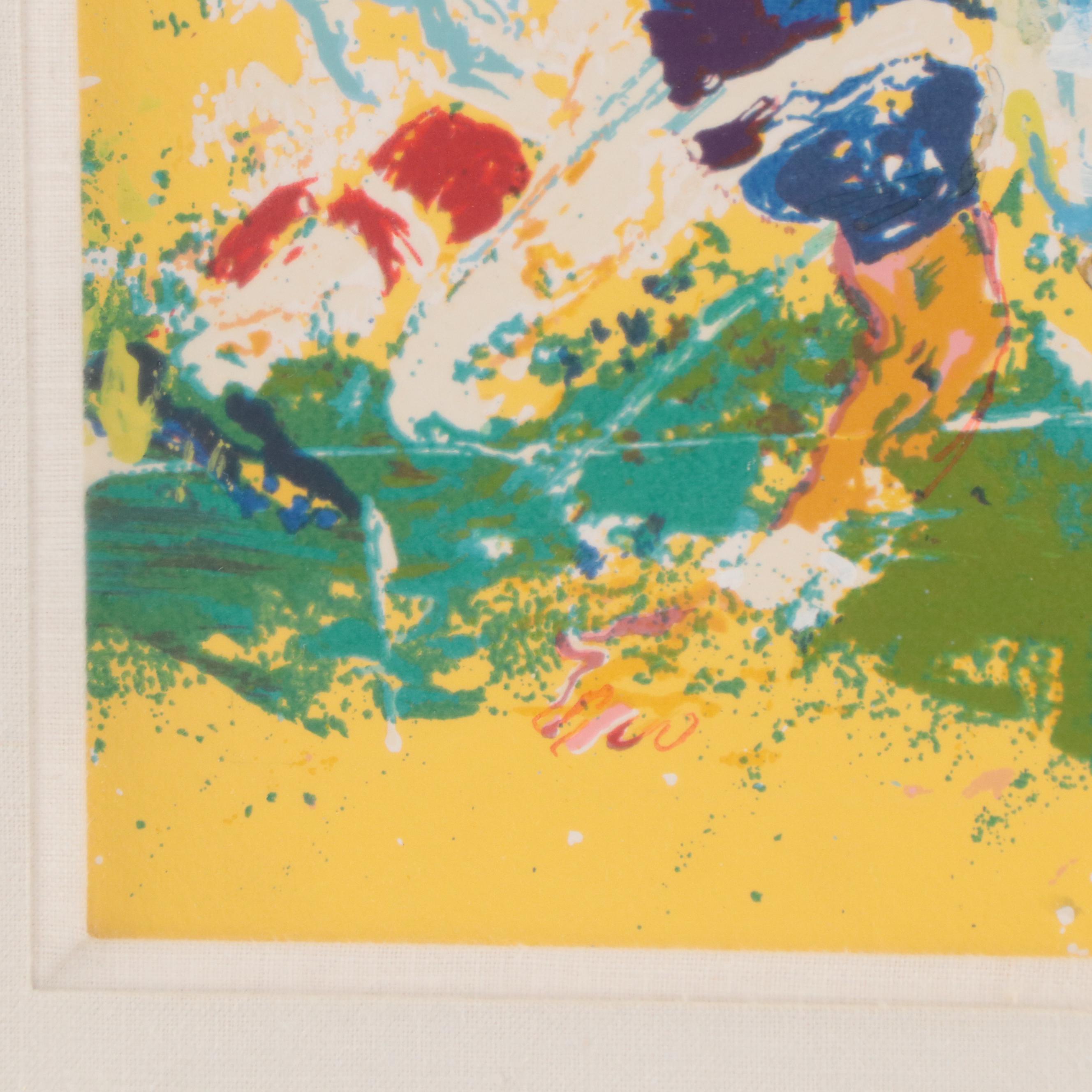 LeRoy Neiman Football Serigraph "Touchdown"