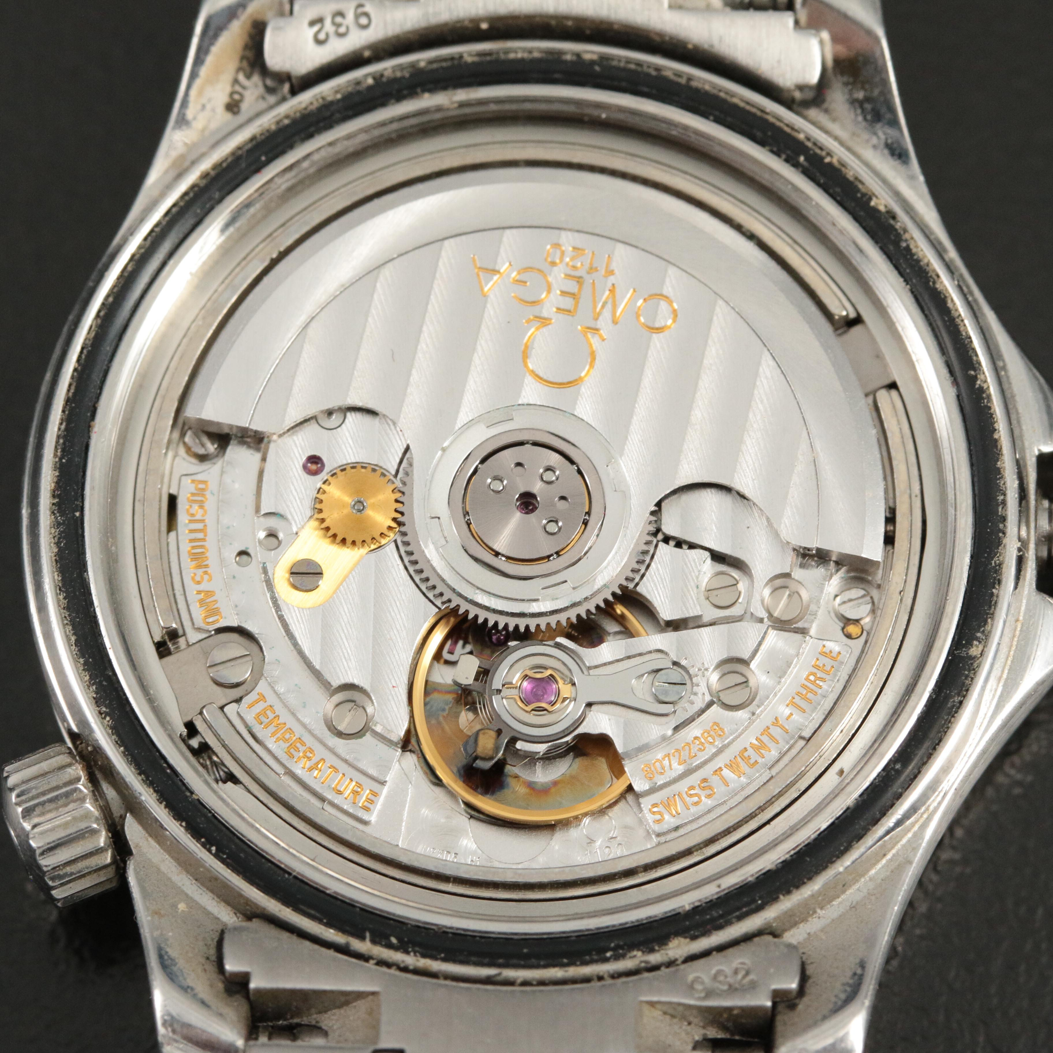 Stainless Steel Omega Seamaster Automatic Watch