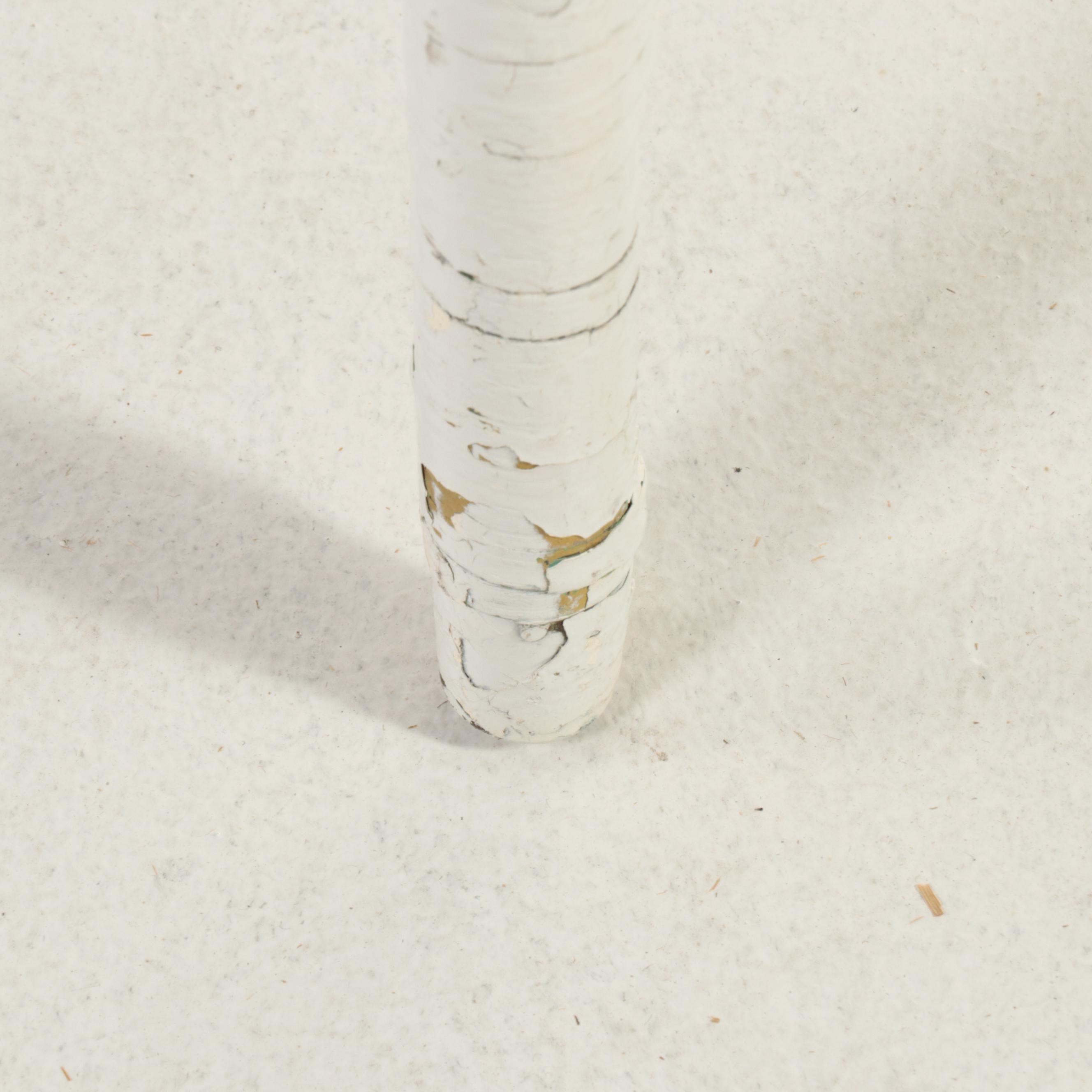 White-Painted Wicker Vanity Table, Late 20th Century