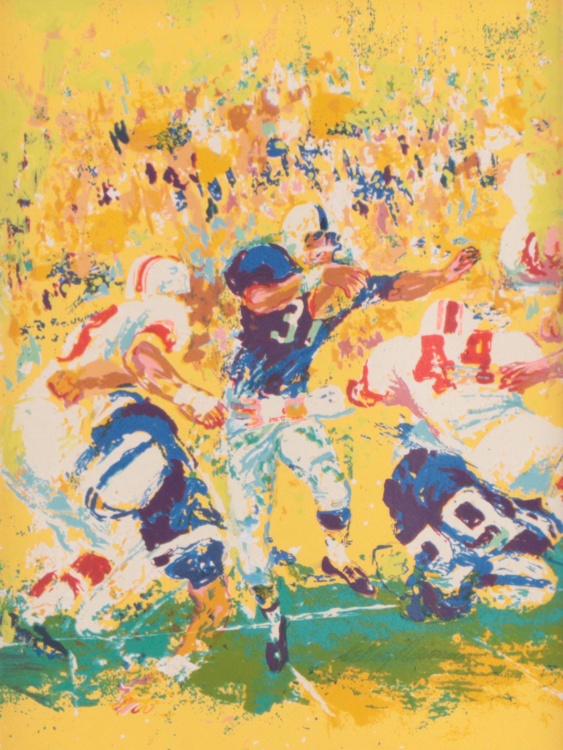 LeRoy Neiman Football Serigraph "Touchdown"