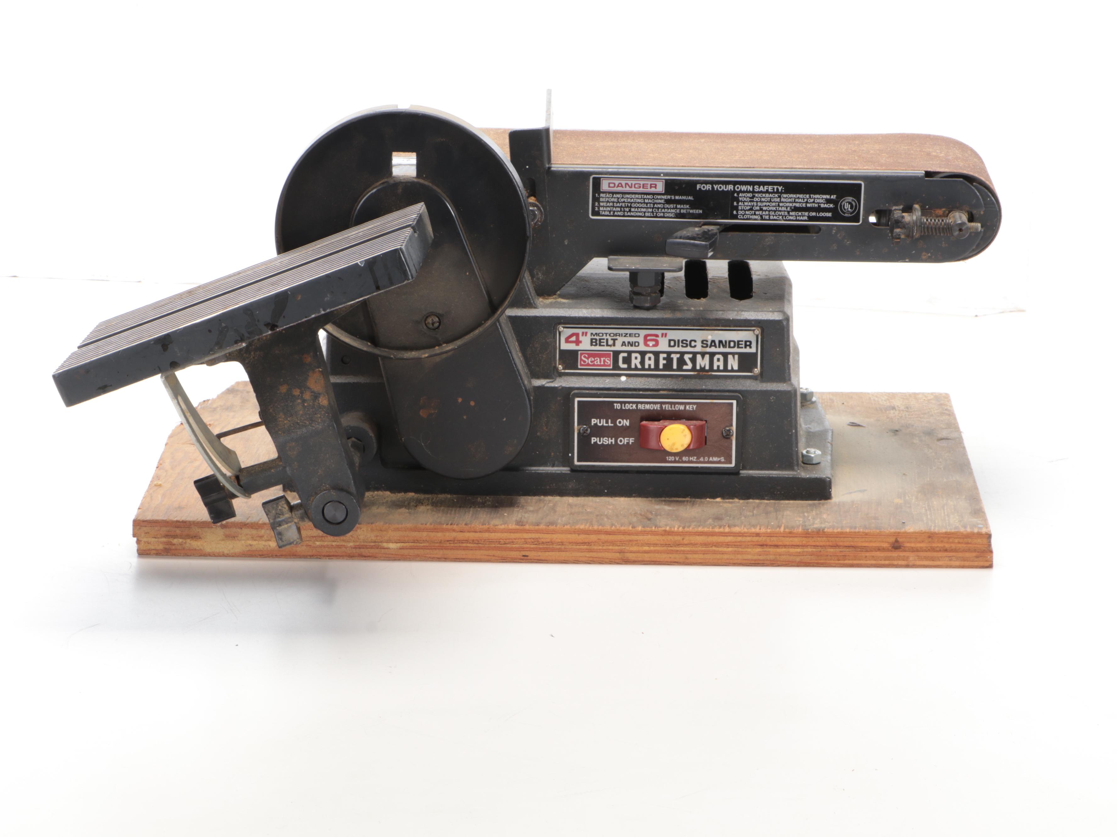 Craftsman 4" Belt and 6" Disk Sander