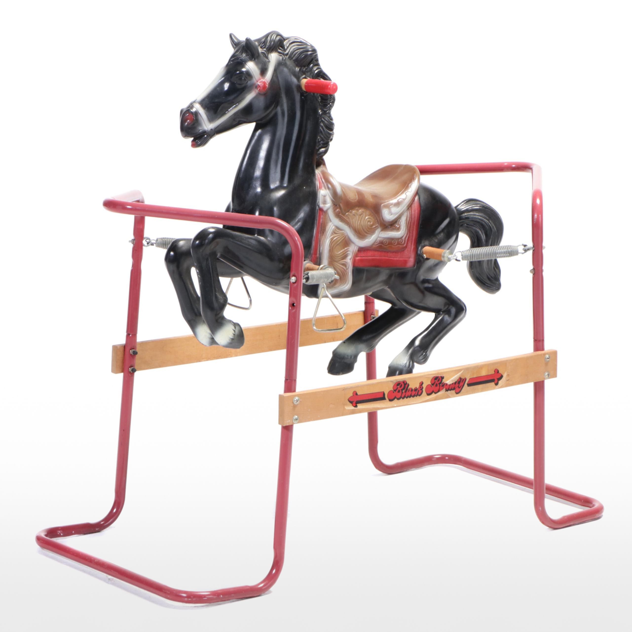 Black Beauty Steel and Plastic Spring Horse Toy