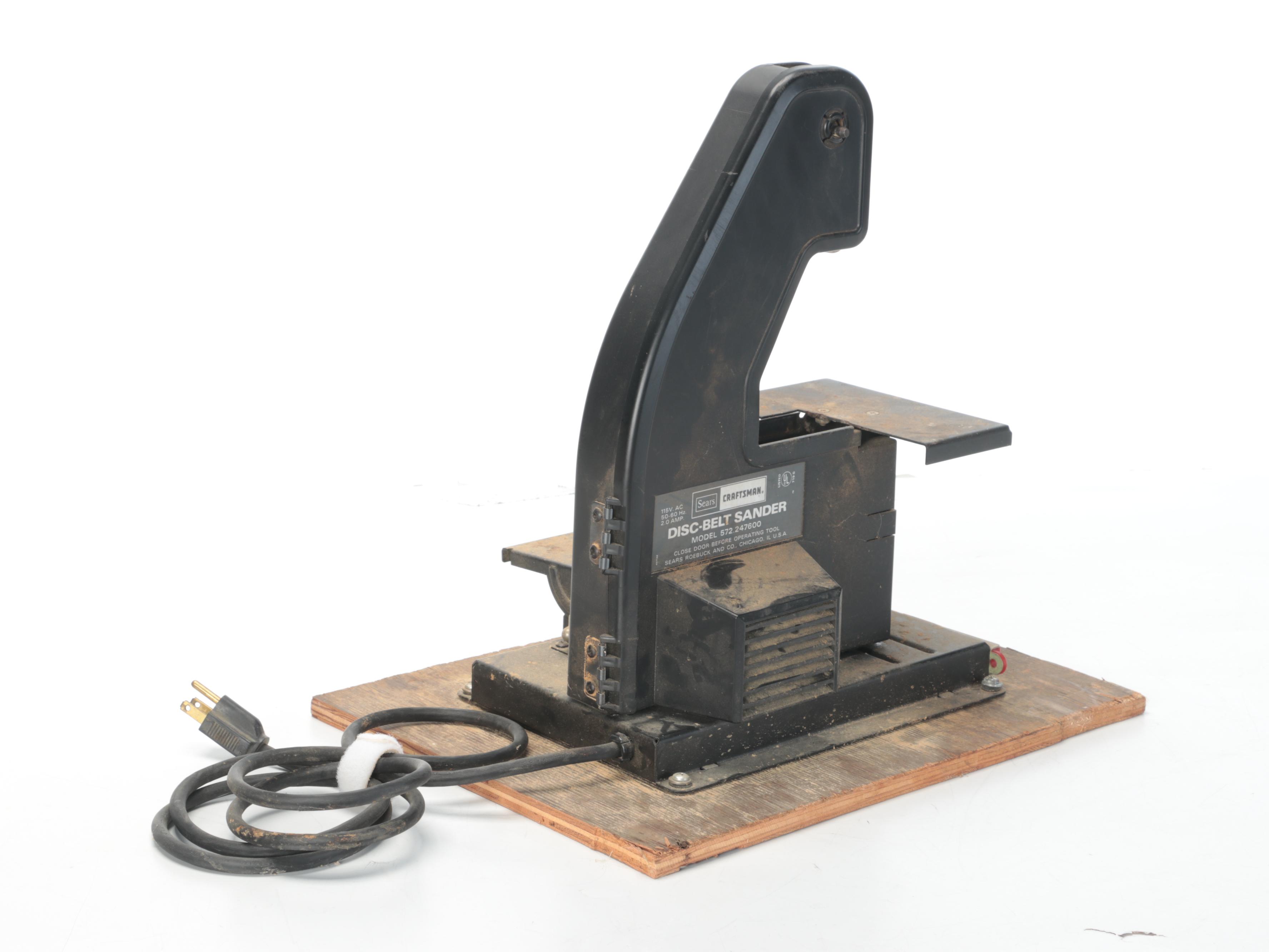 Craftsman Disc-Belt Sander with Sears Mini Scroll Saw
