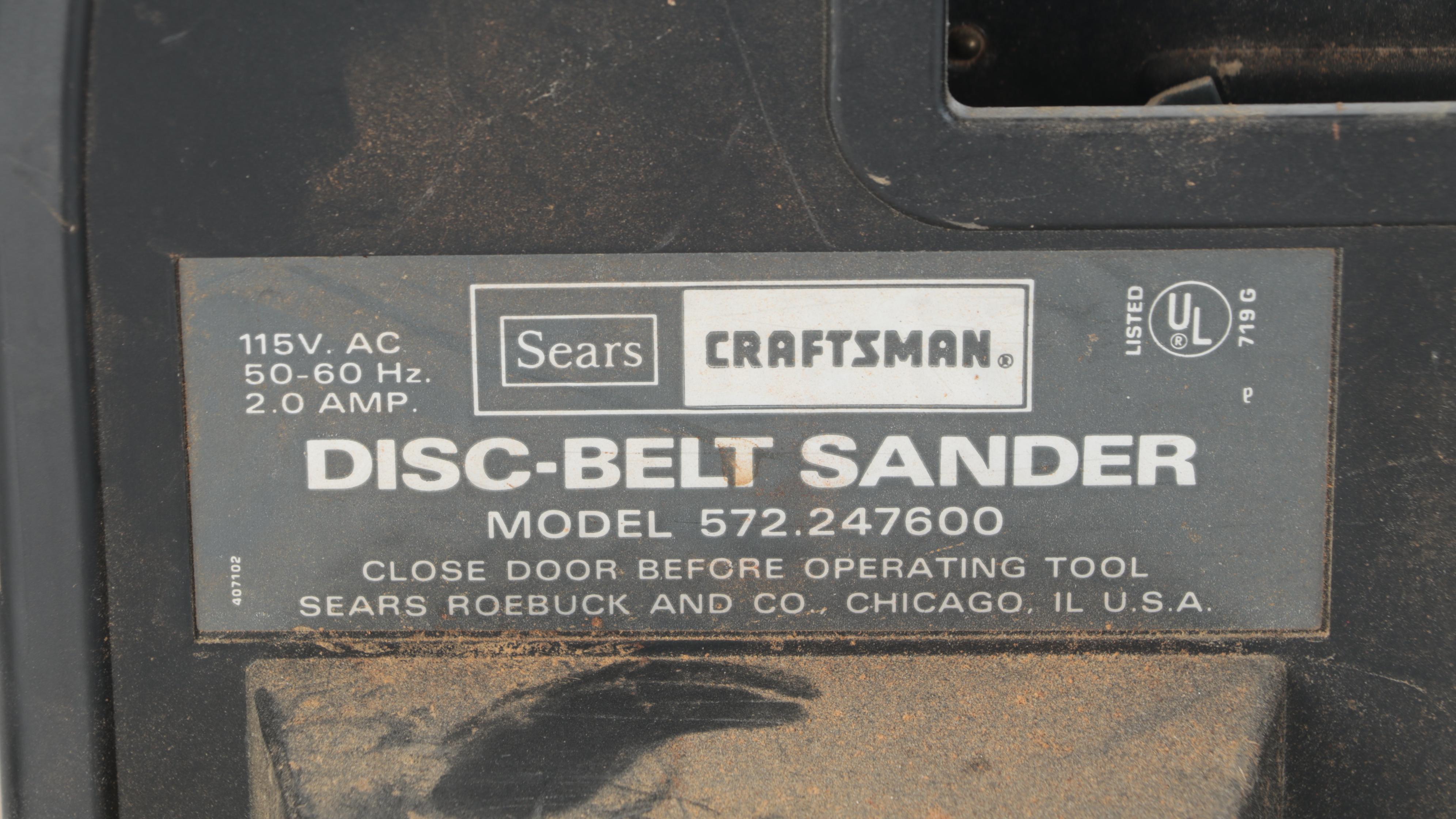 Craftsman Disc-Belt Sander with Sears Mini Scroll Saw