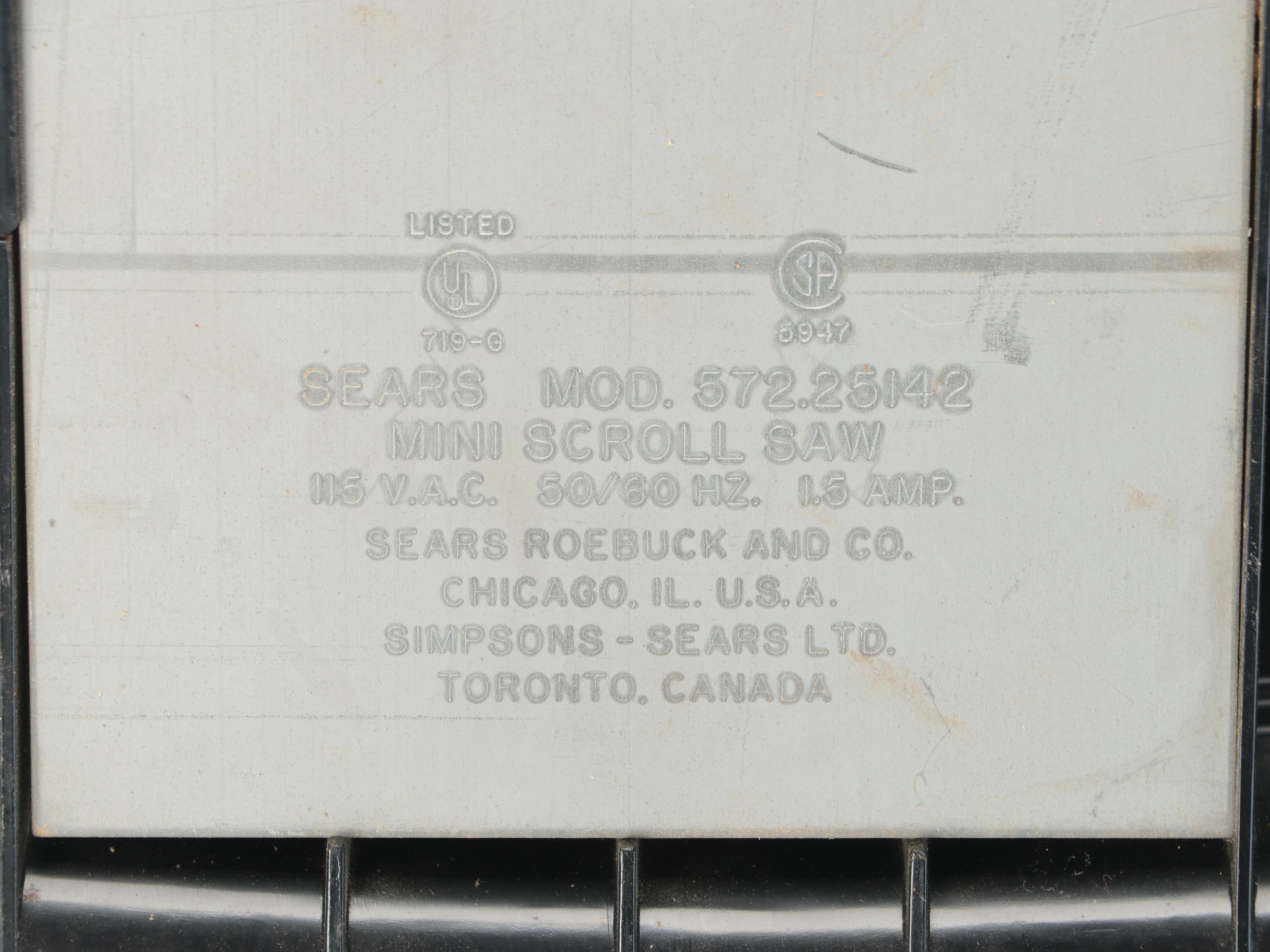 Craftsman Disc-Belt Sander with Sears Mini Scroll Saw