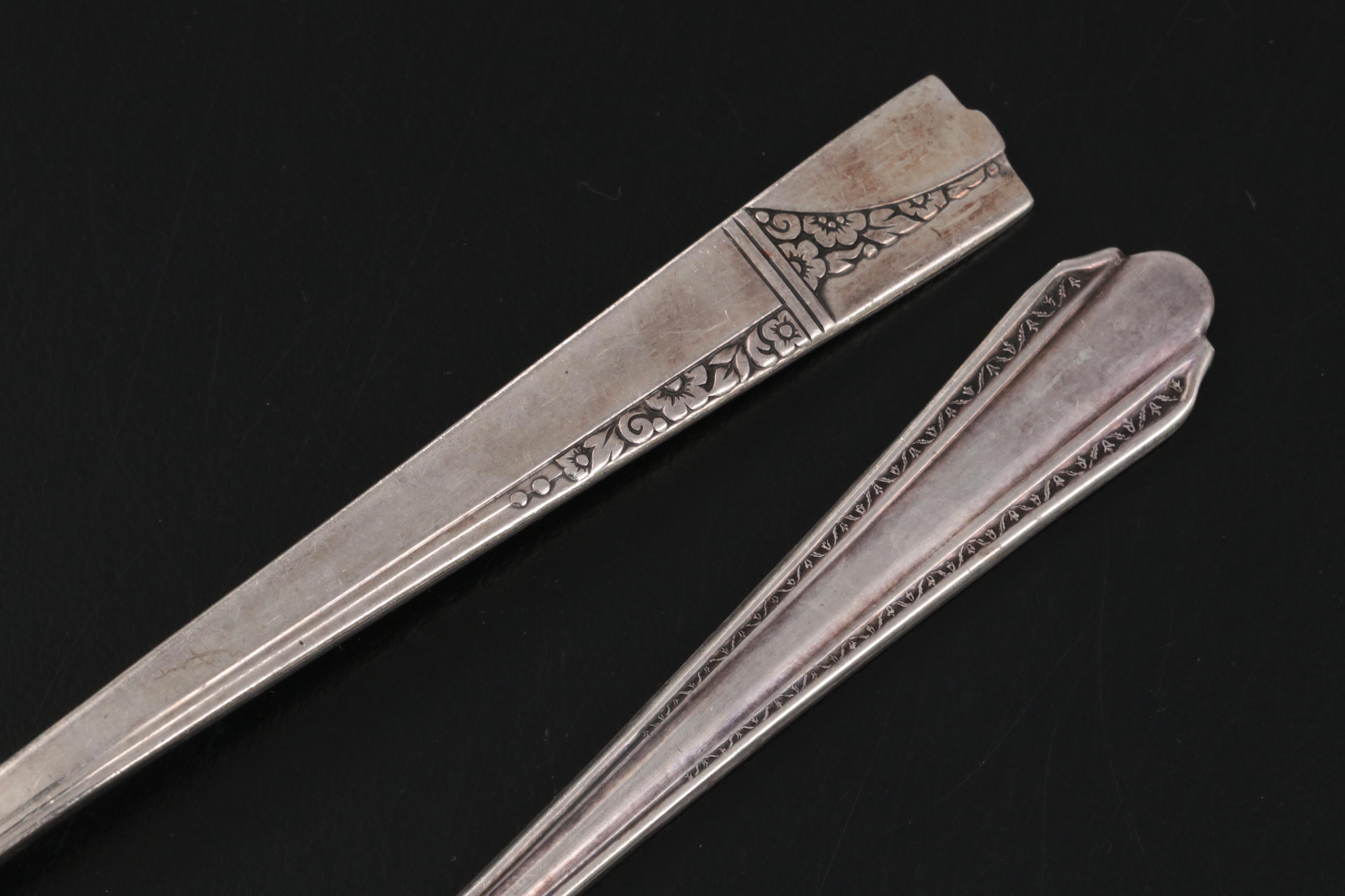 Nobility Plate "Caprice" Art Deco Style Flatware in Storage Chest, 1937