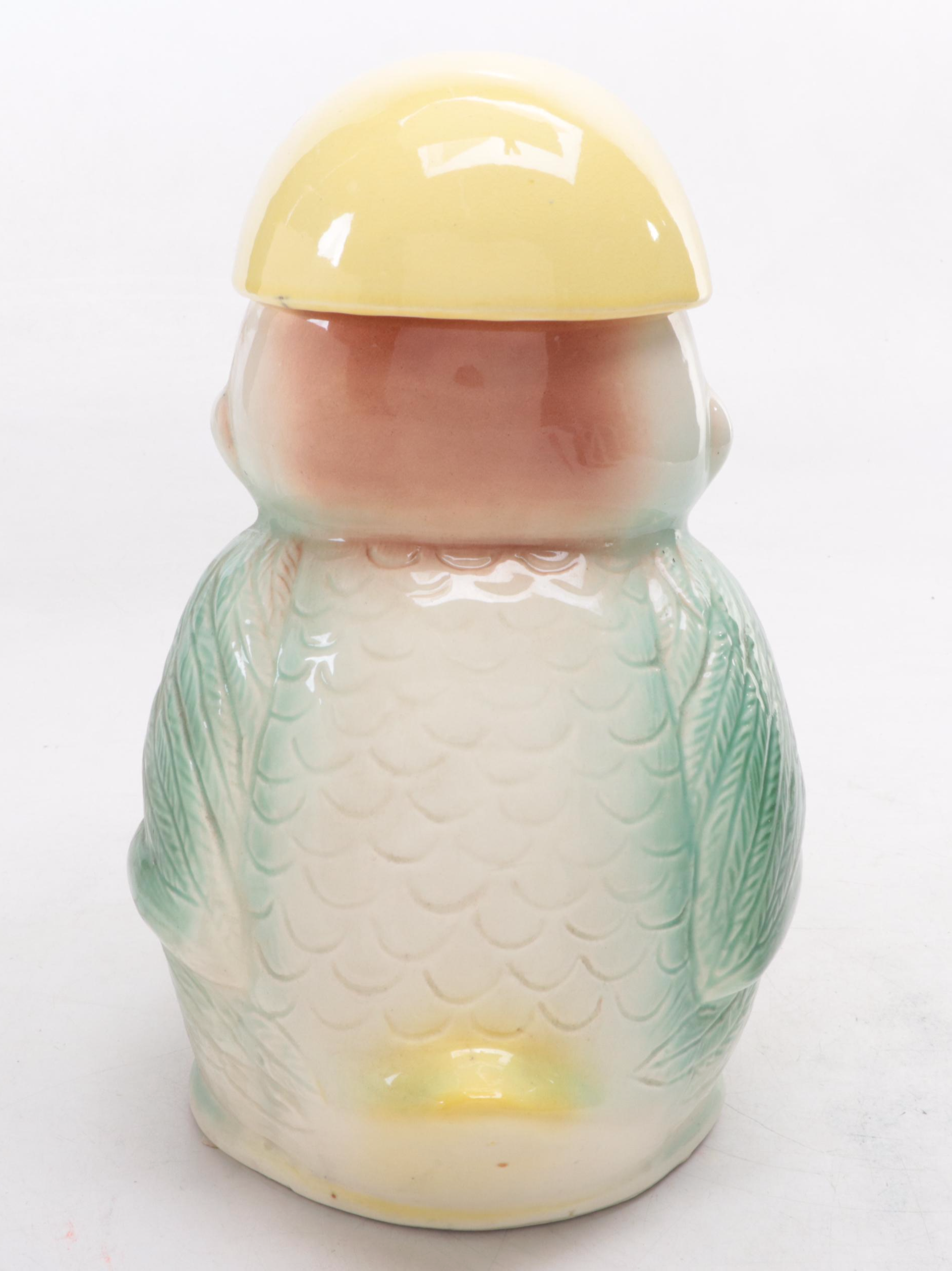 Robinson Ransbottom Bird Shaped Cookie Jar, Mid-20th Century